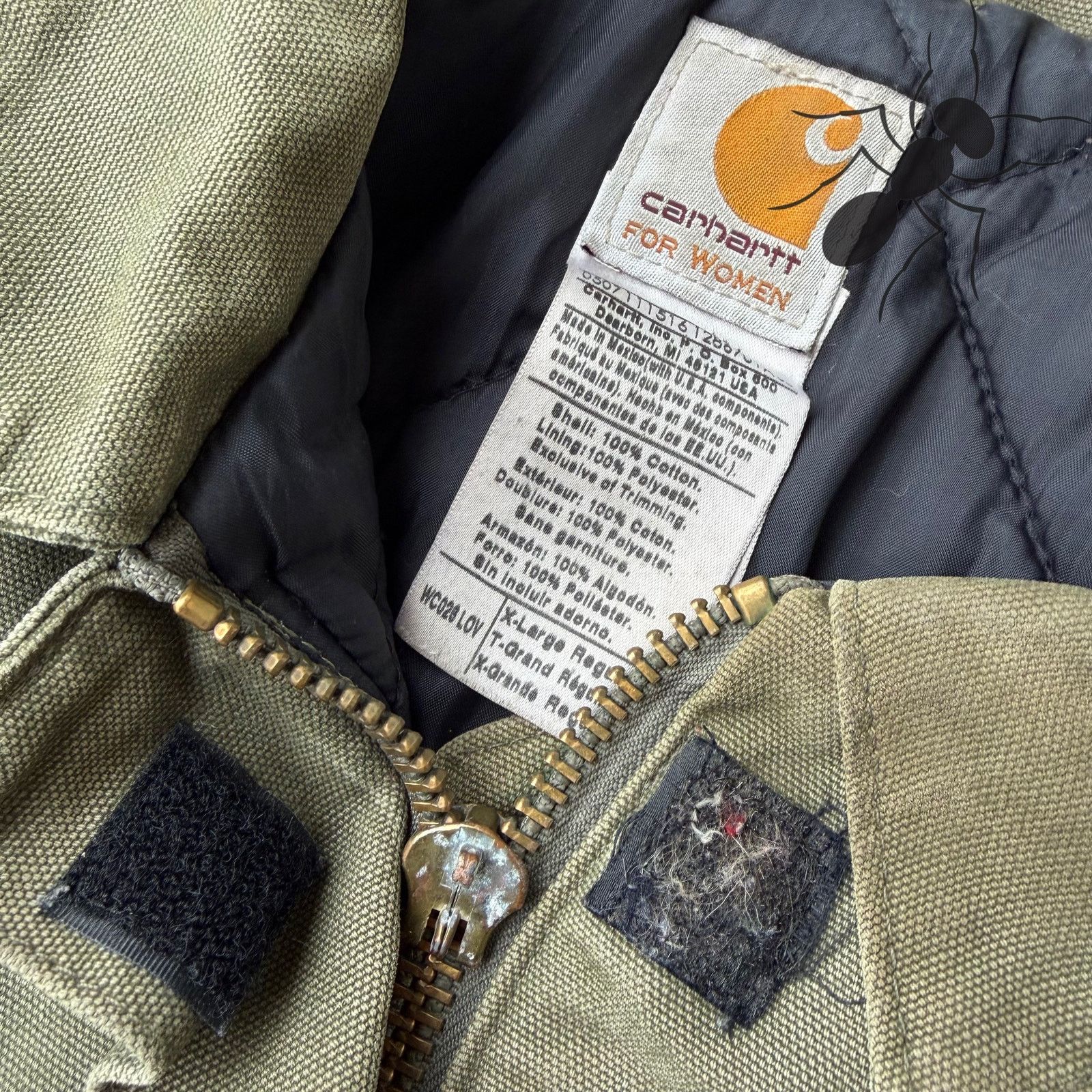 Carhartt × Vintage Carhartt WOMENS WC026 LOV green arctic work wear jacket Size US XL / EU 56 / 4 - 5 Thumbnail