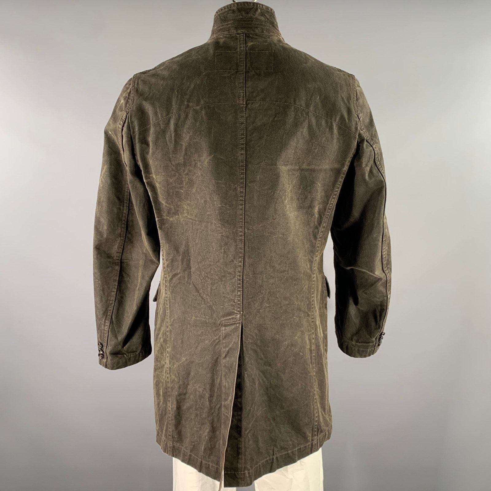 Comme des Garcons Homme COMME des GARCONS HOMME Distressed Cotton Peak Lapel Jacket Size US L / EU 52-54 / 3 - 5 Thumbnail