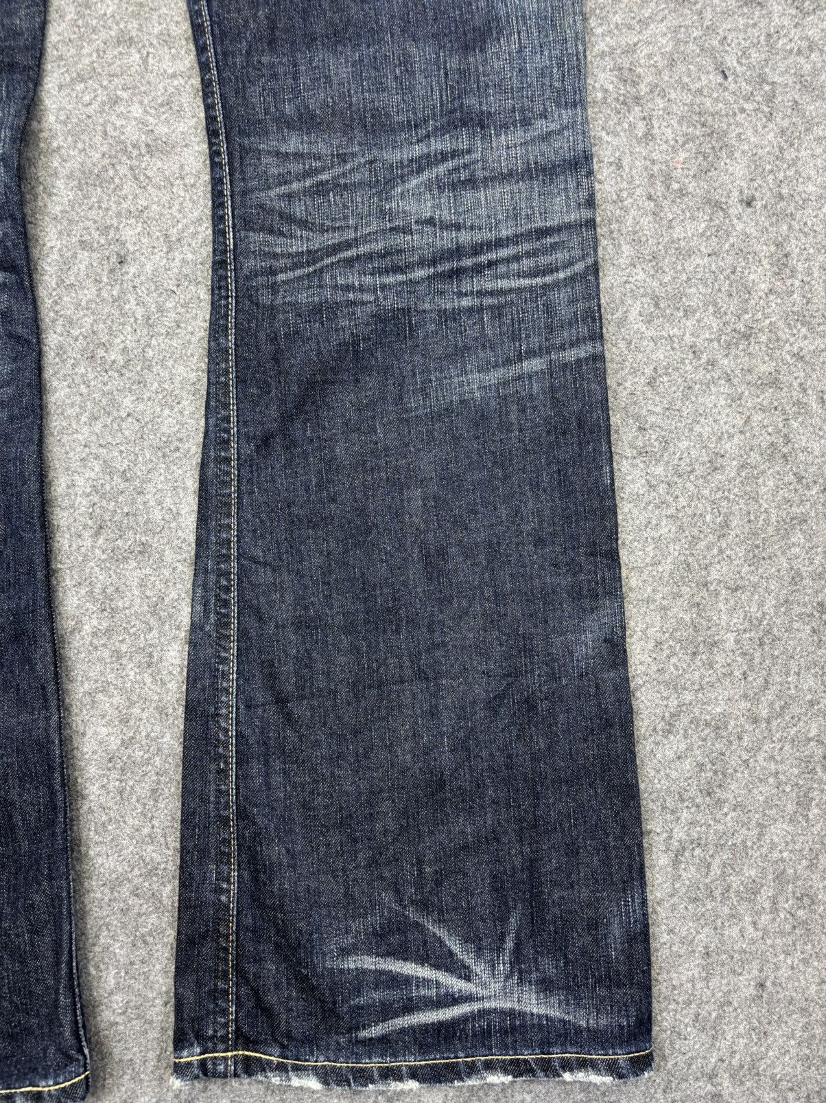 Edwin 💥Distressed Flare💥Edwin 503 Crazy Distressed Denim F916 Size US 31 - 10 Thumbnail