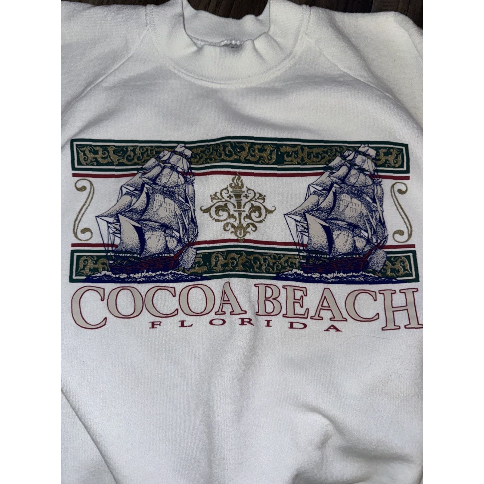 Vintage VINTAGE Fruit Of The Loom Crewneck Sweatshirt White XL Men Pullover USA Thick 23x26 Size US XL / EU 56 / 4 - 2 Thumbnail