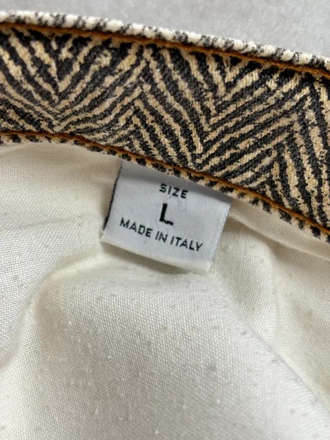 Roberto Cavalli 1990s Roberto Cavalli Zigzag Beige Pants Size US 32 / EU 48 - 11 Thumbnail