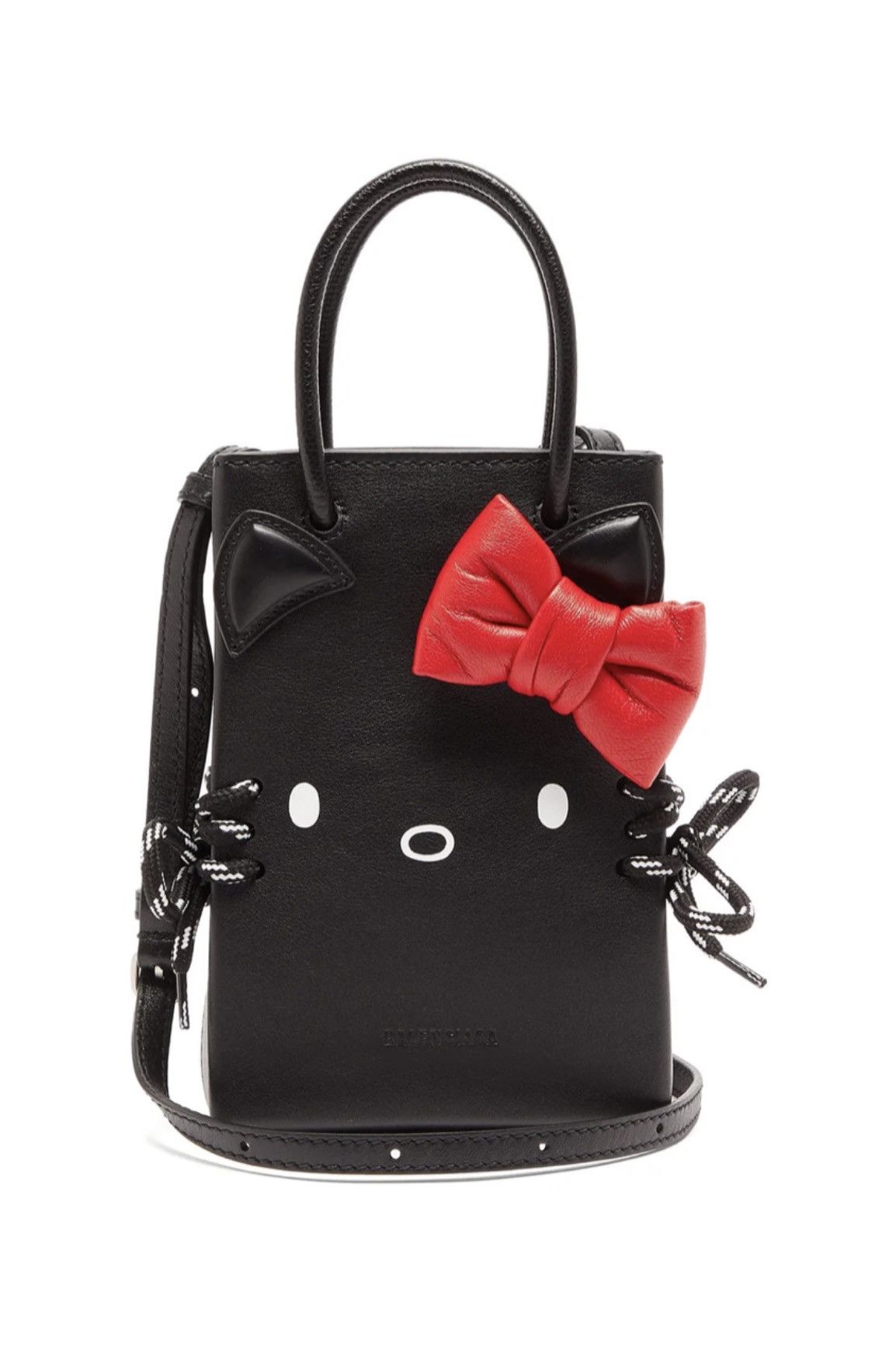 Balenciaga Hello Kitty Phone Holder Bag in Black, Women's