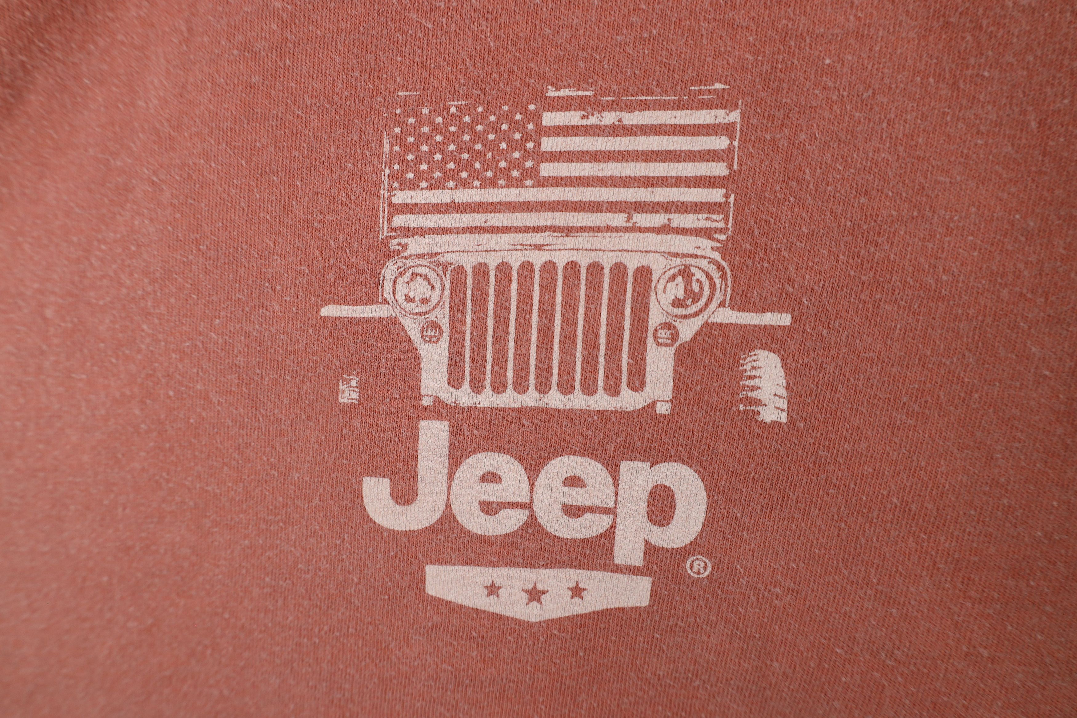 Vintage Vintage Jeep Motor Co Stonewash Spell Out T-Shirt Cotton Size US L / EU 52-54 / 3 - 5 Thumbnail