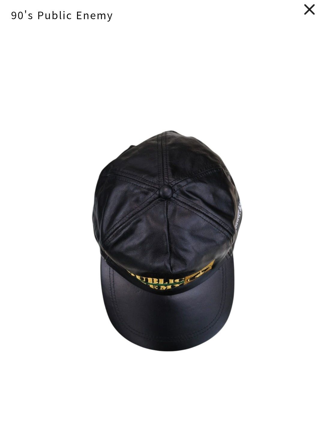 Public Enemy vintage Public Enemy Leather Hat Size ONE SIZE - 3 Thumbnail