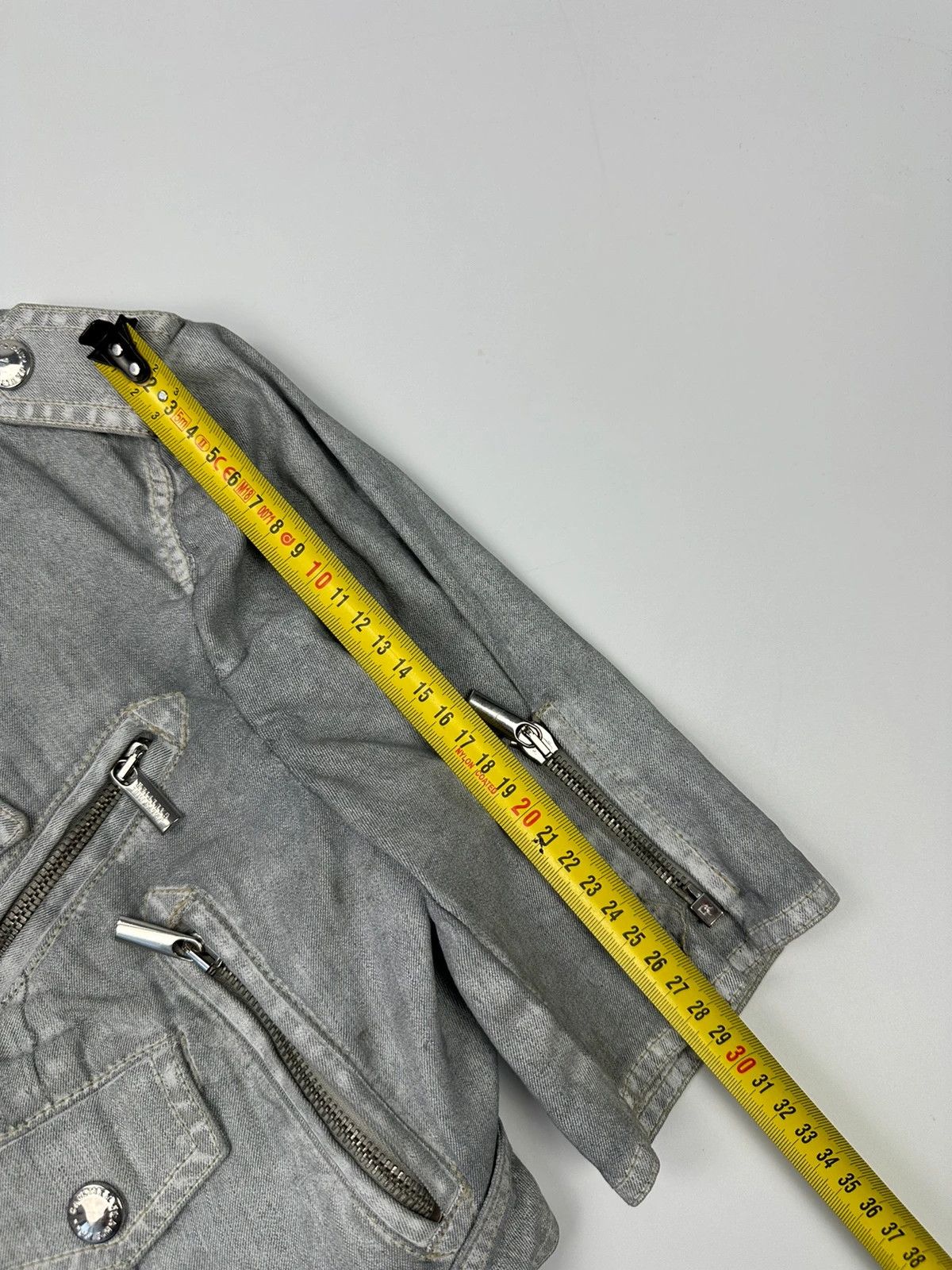 Jean Paul Gaultier Jean Paul Gautier 00’s Silver Short Crop Trench Coat Jacket Size M / US 6-8 / IT 42-44 - 13 Thumbnail