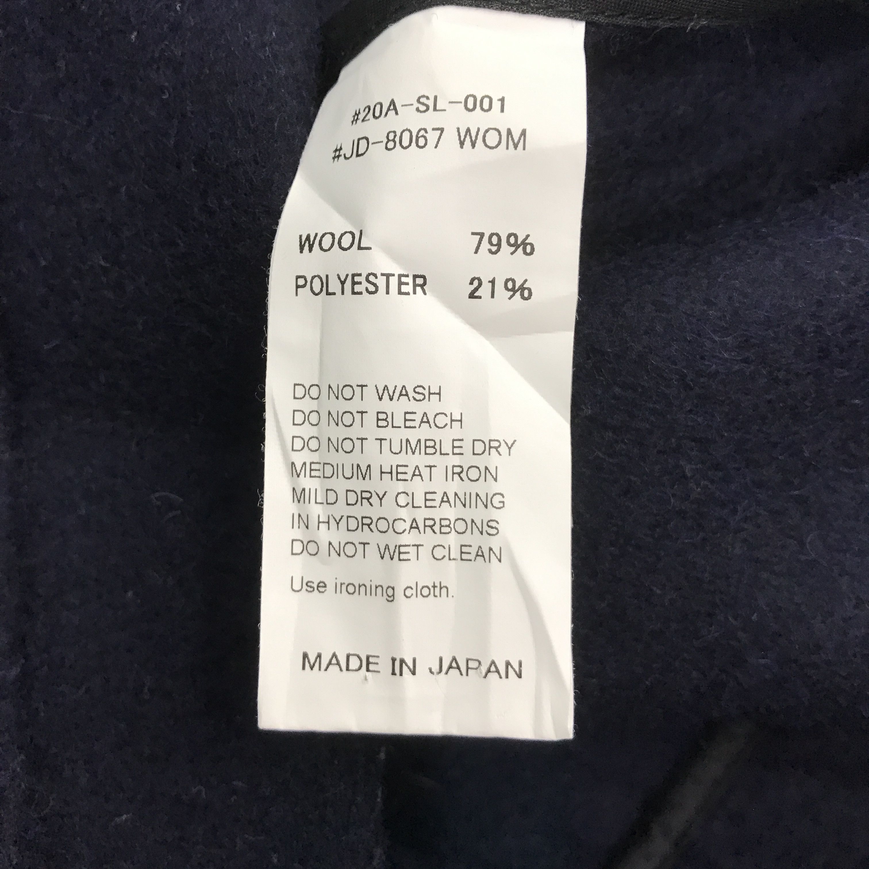 Danton Danton Wool Design Kimono Style Navy Jacket Size US L / EU 52-54 / 3 - 12 Thumbnail