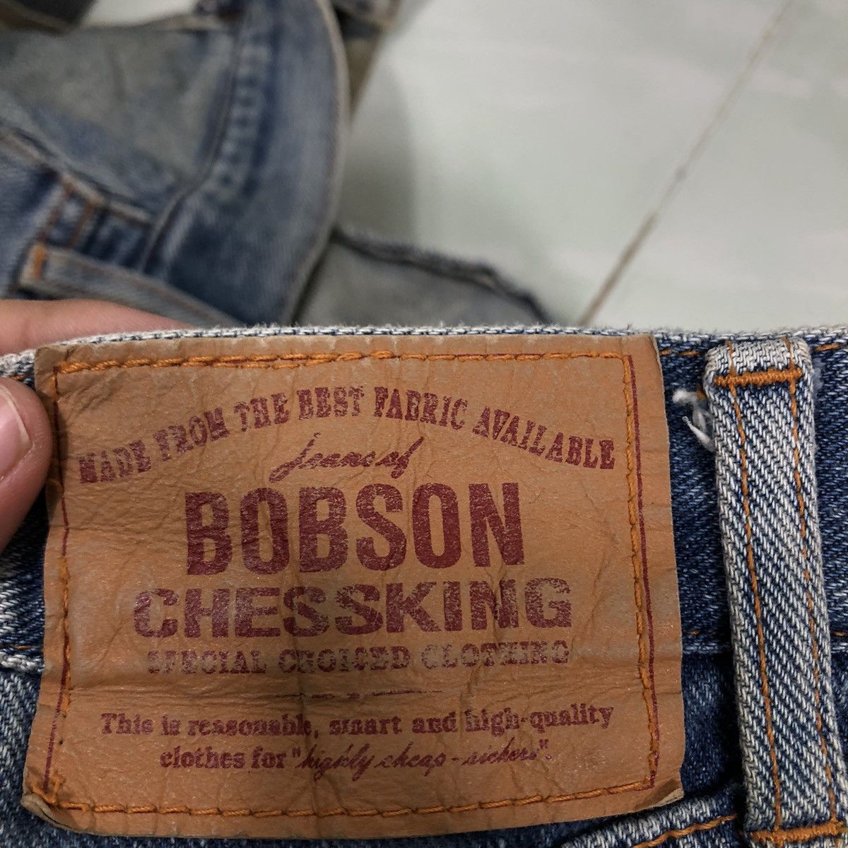 Japanese Brand 🔥90’s Vintage Distressed Denim Jeans Bobson USA Made Size US 32 / EU 48 - 13 Thumbnail