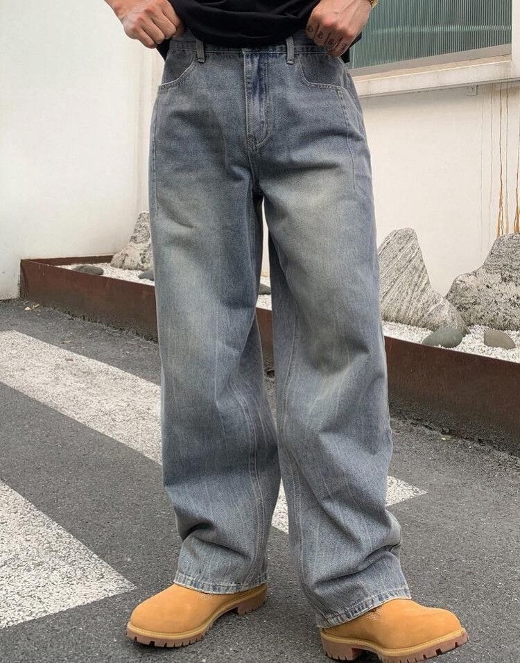 Jean Matsuda x Rieko Vintage Washed Baggy Jeans Size US 33 - 4 Thumbnail