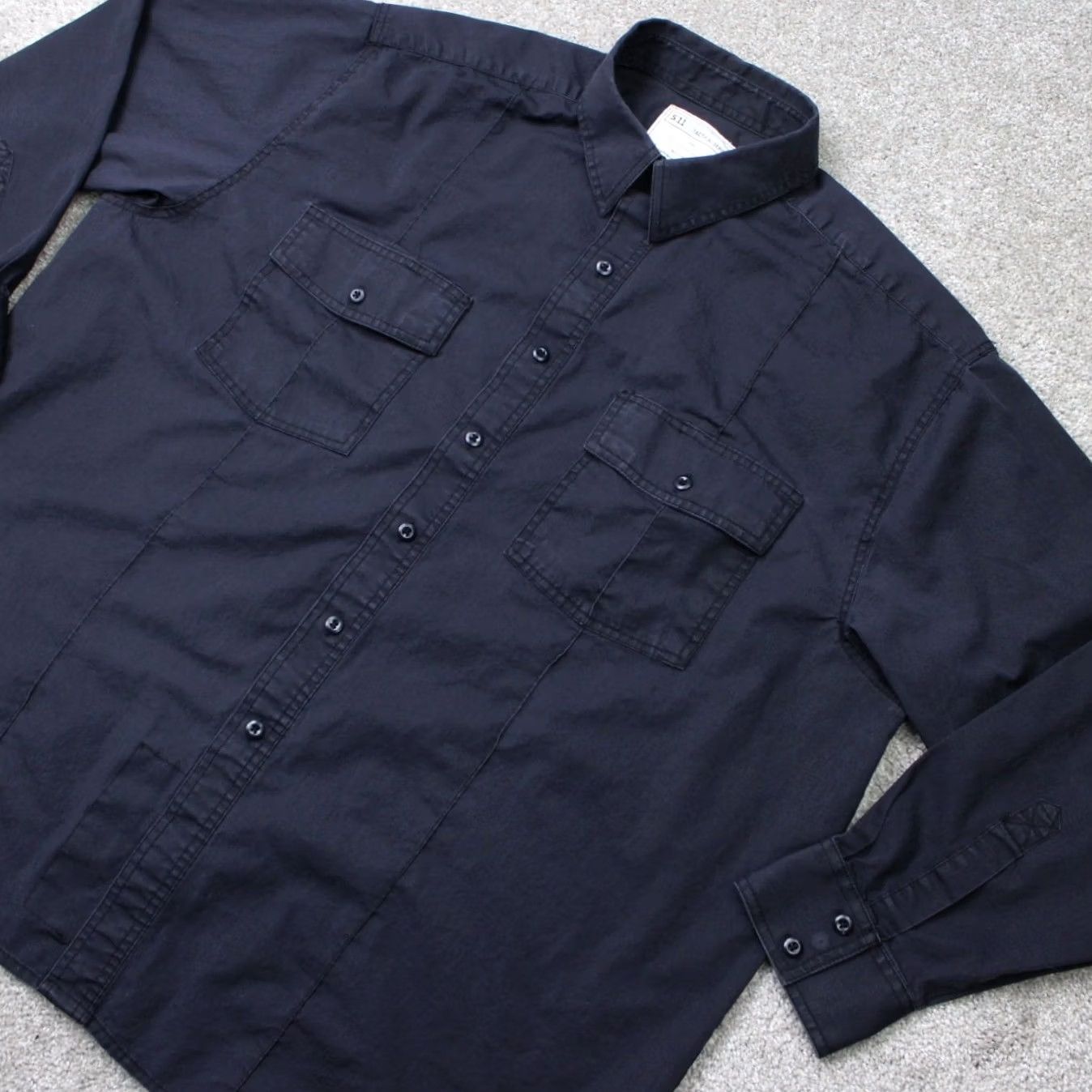 Vintage 5.11 Tactical Shirt Mens 2XL XXL Black FR X3 A-Class Flame Resistant Long Sleeve Shirt Size US XXL / EU 58 / 5 - 3 Thumbnail