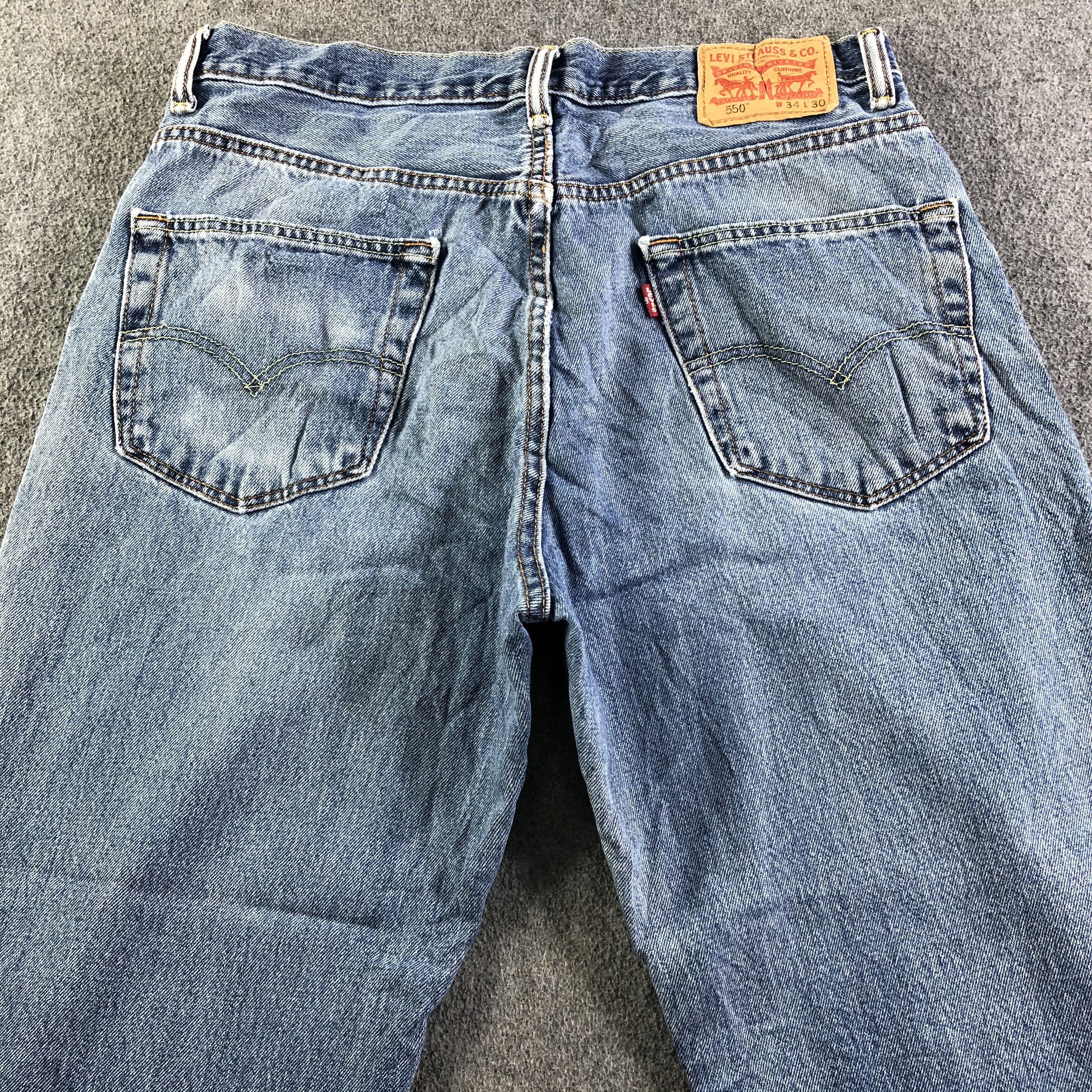 Levi's Vintage Blue Wash Levis 550 Jeans-J4322 Size US 33 - 4 Thumbnail