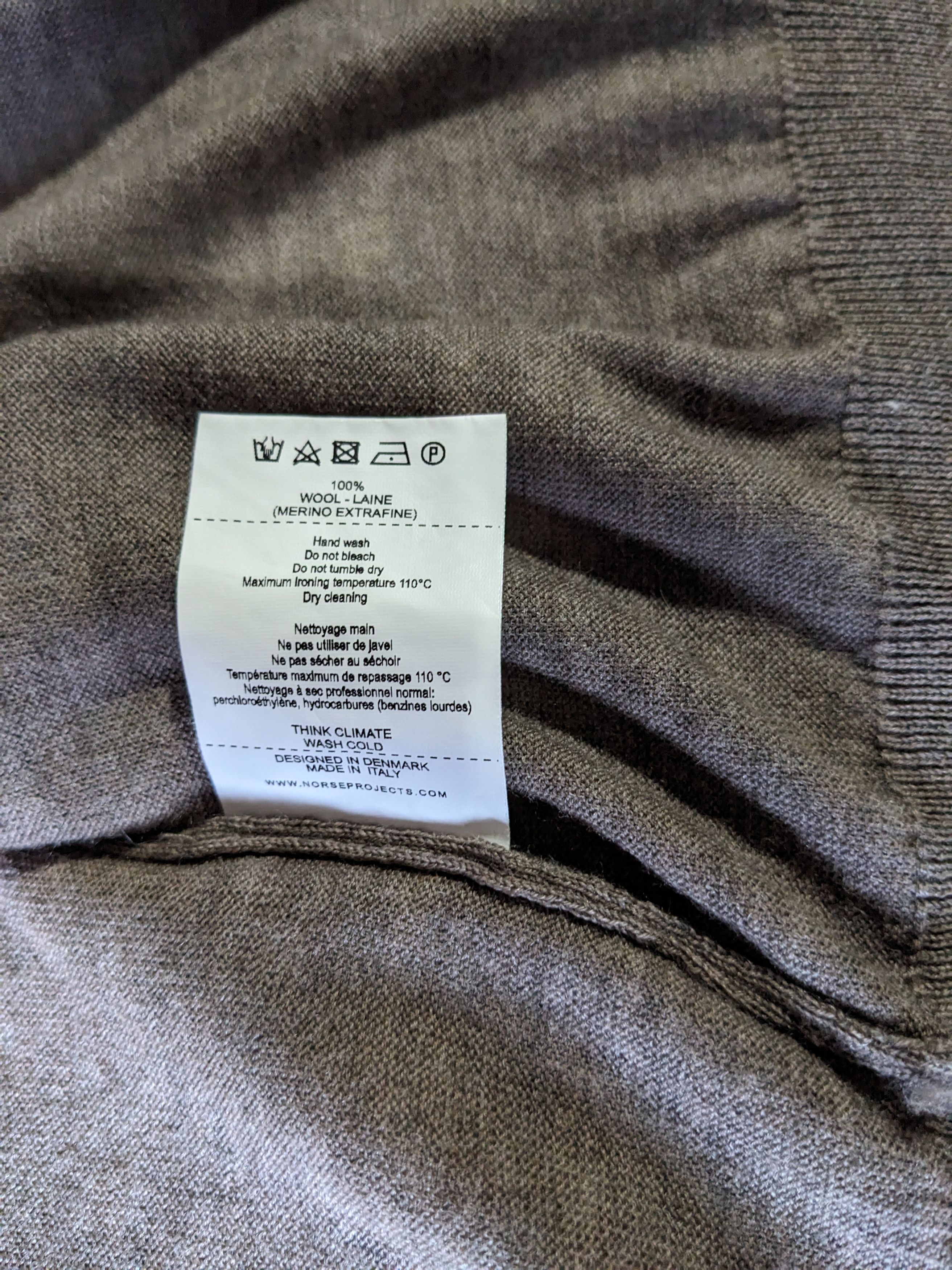 Norse Projects Norse Projects Adam Light Merino Sweater Size US XL / EU 56 / 4 - 4 Thumbnail