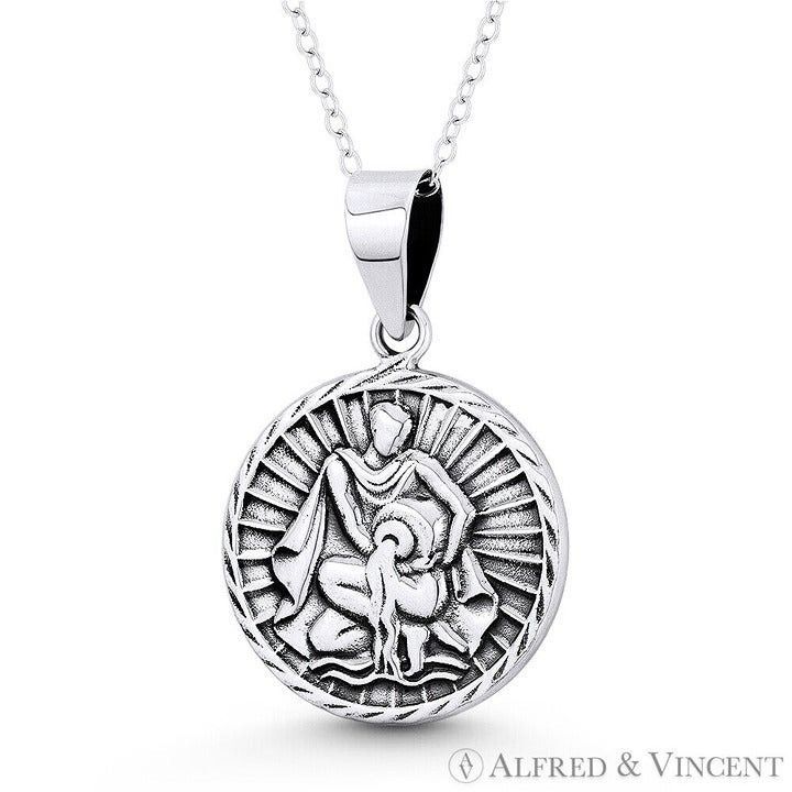 Other Aquarius Zodiac Sign Circle Astrology Charm Pendant Size ONE SIZE - 1 Preview