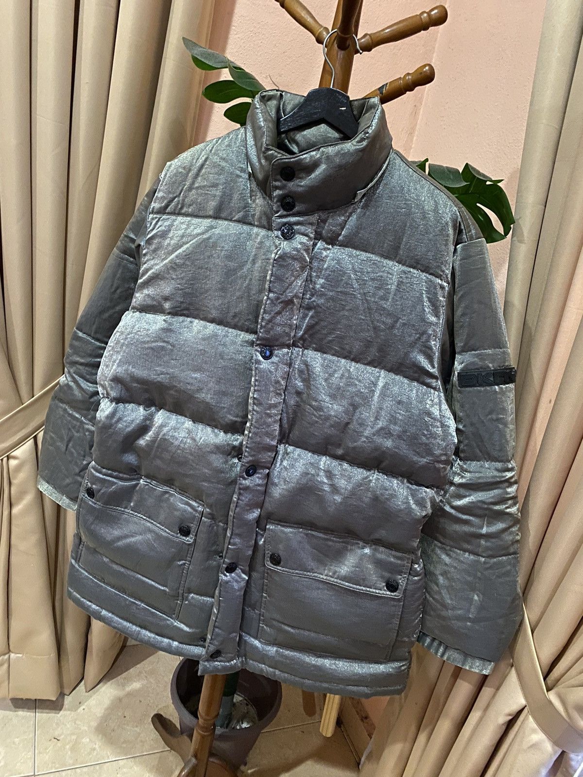 DKNY DKNY Metallic Down Jacket Vintage Donna Karan New York Coat Size US M / EU 48-50 / 2 - 4 Thumbnail