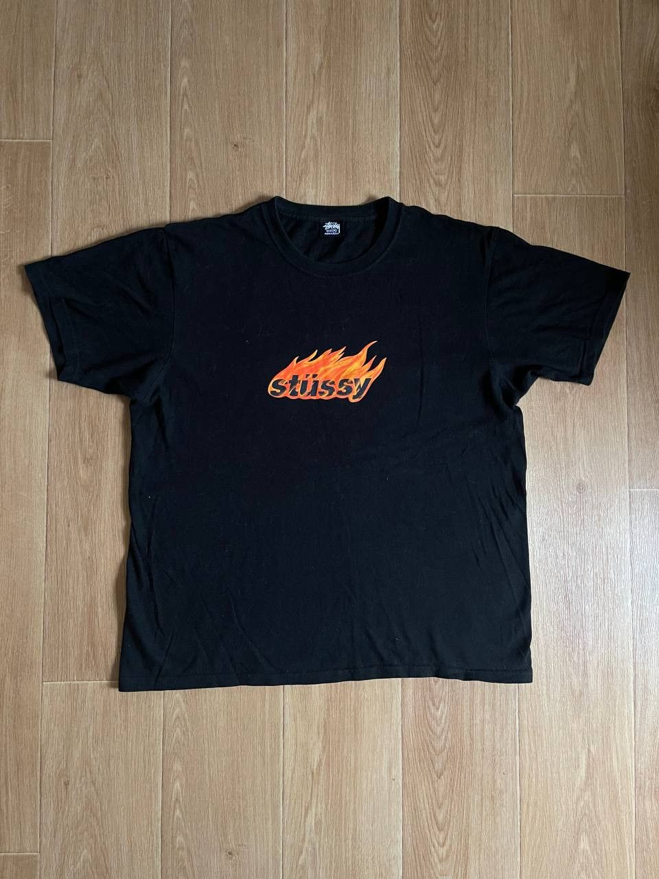 Stussy × Vintage Stussy tee fire logo Size US M / EU 48-50 / 2 - 2 Thumbnail