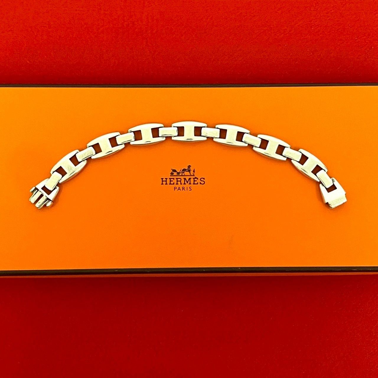 Hermes Hermes Hermès Cassiopeia Silver 925 Bracelet Metal Bracelet DUTY FREE for USA Size ONE SIZE - 1 Thumbnail