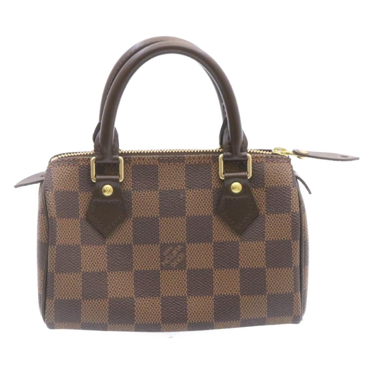 Louis Vuitton LOUIS VUITTON Damier Ebene Mini Speedy Hand Bag M41534 Size ONE SIZE - 2 Thumbnail