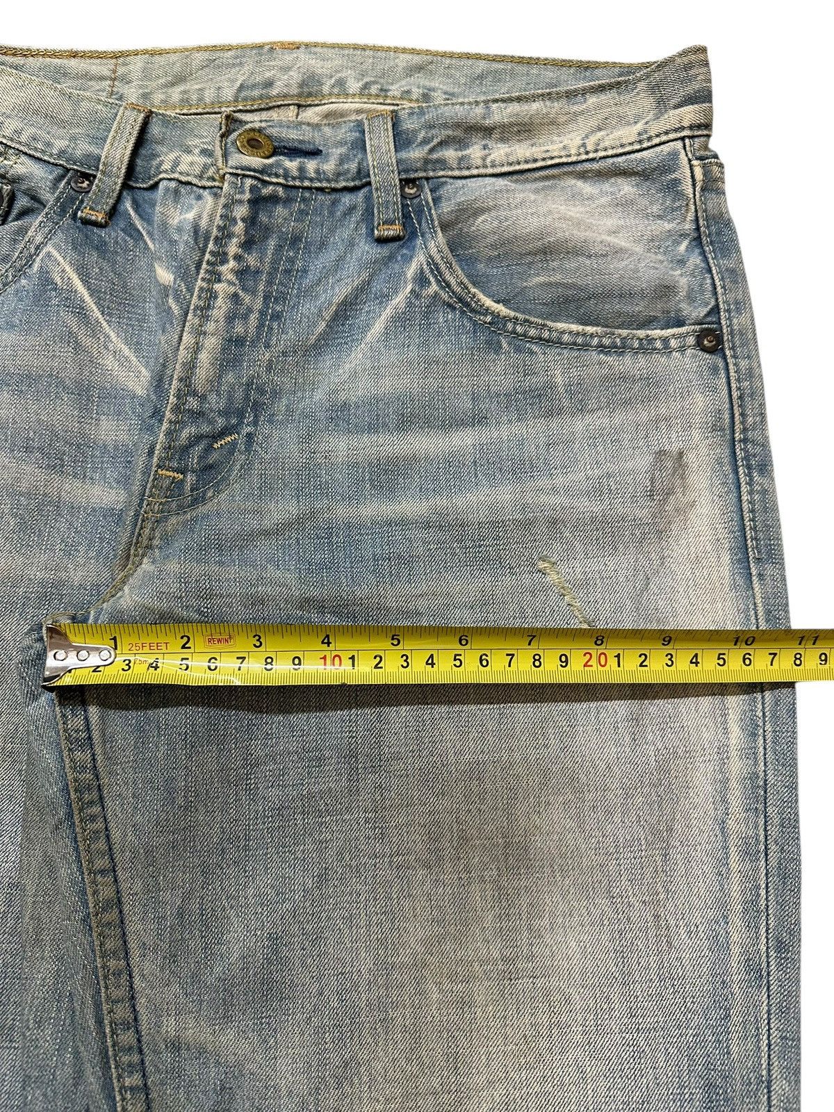Levi's Vintage 90s Levis 502 Mud Faded Wash Distress Baggy Jeans Size US 31 - 15 Thumbnail