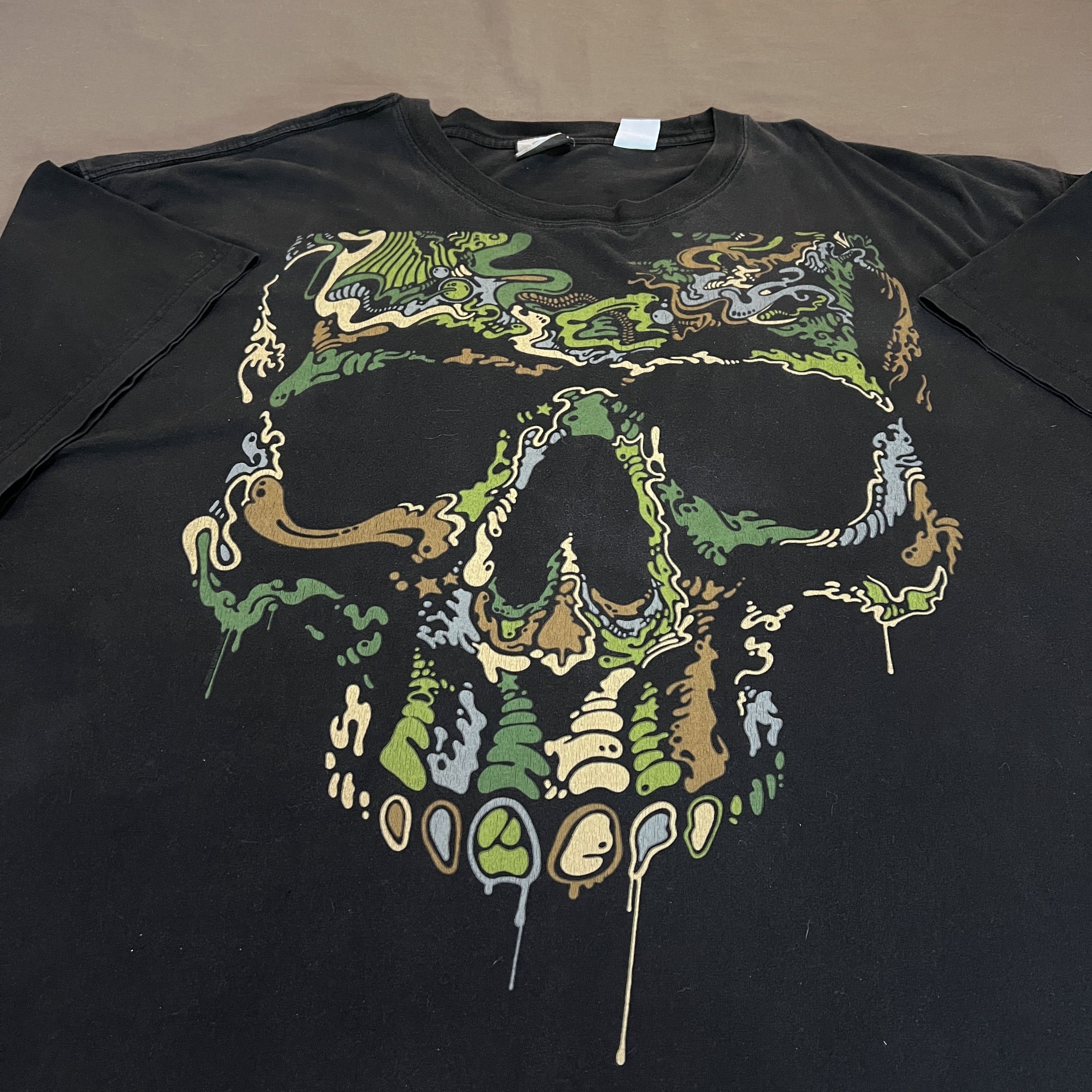 Liquid Blue × Vintage Vintage Y2K Liquid Blue Skull Tee 4XL Skeleton Size US XXL / EU 58 / 5 - 7 Thumbnail