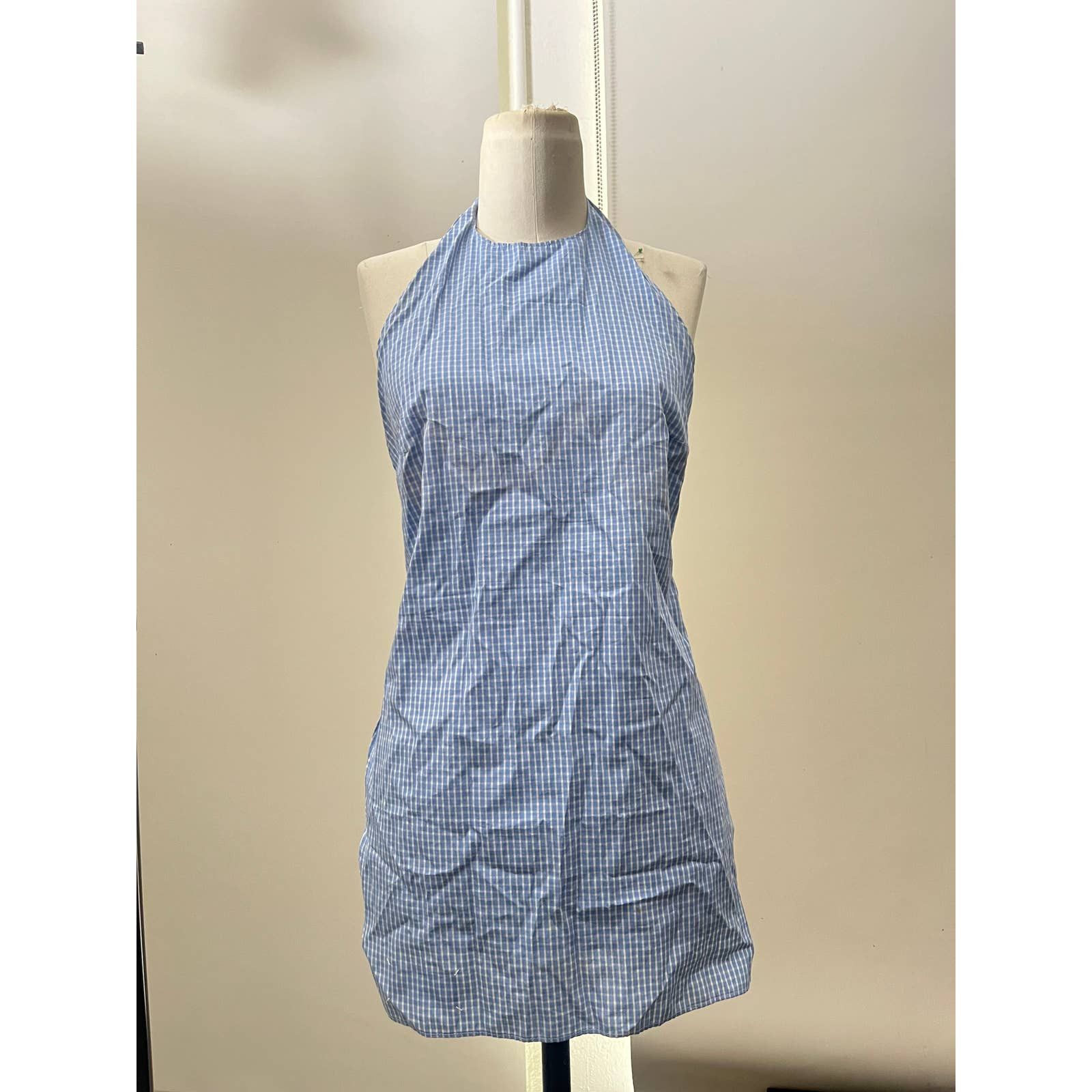 image of Maison Margiela Ss2000 Apron White Tag in Blue, Women's (Size Medium)