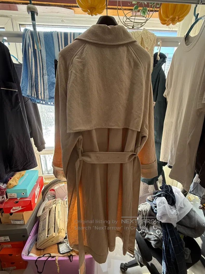 The Row The Row Trench coat beige linen wool Size M / US 6-8 / IT 42-44 - 3 Thumbnail