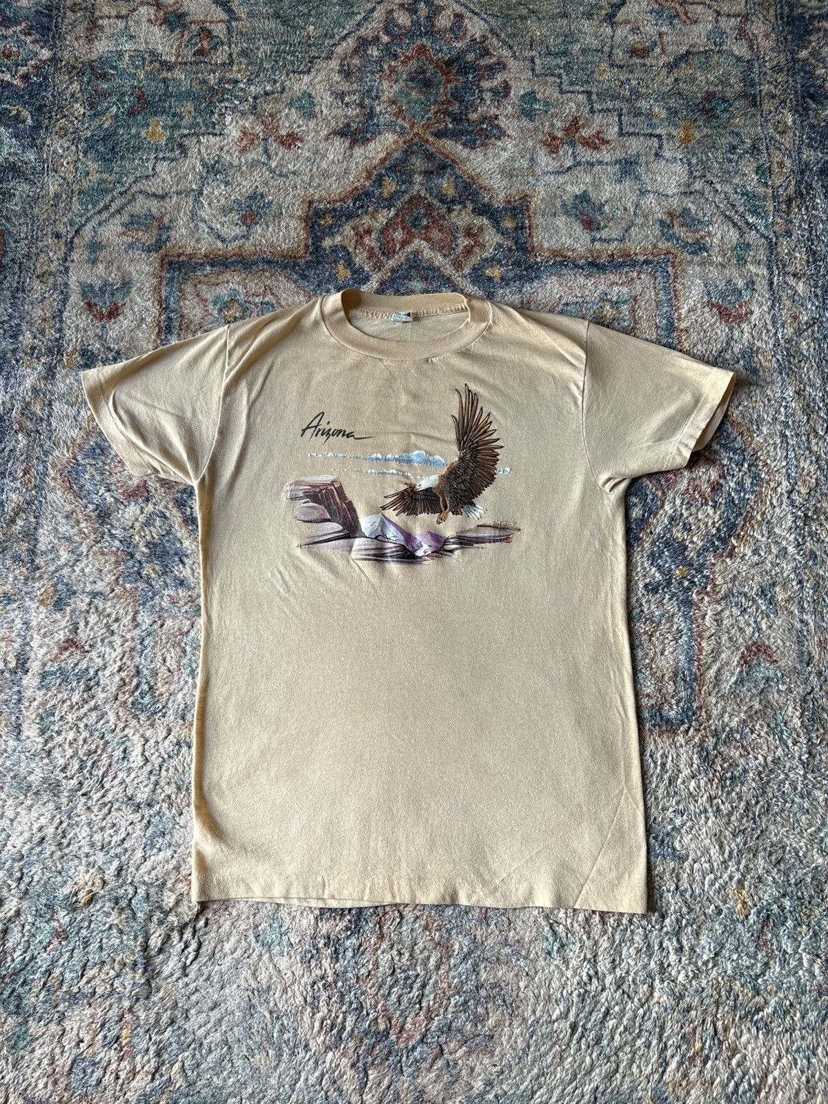 Vintage Vintage 80s Arizona Eagle Landscape T-shirt Large Size US L / EU 52-54 / 3 - 1 Thumbnail