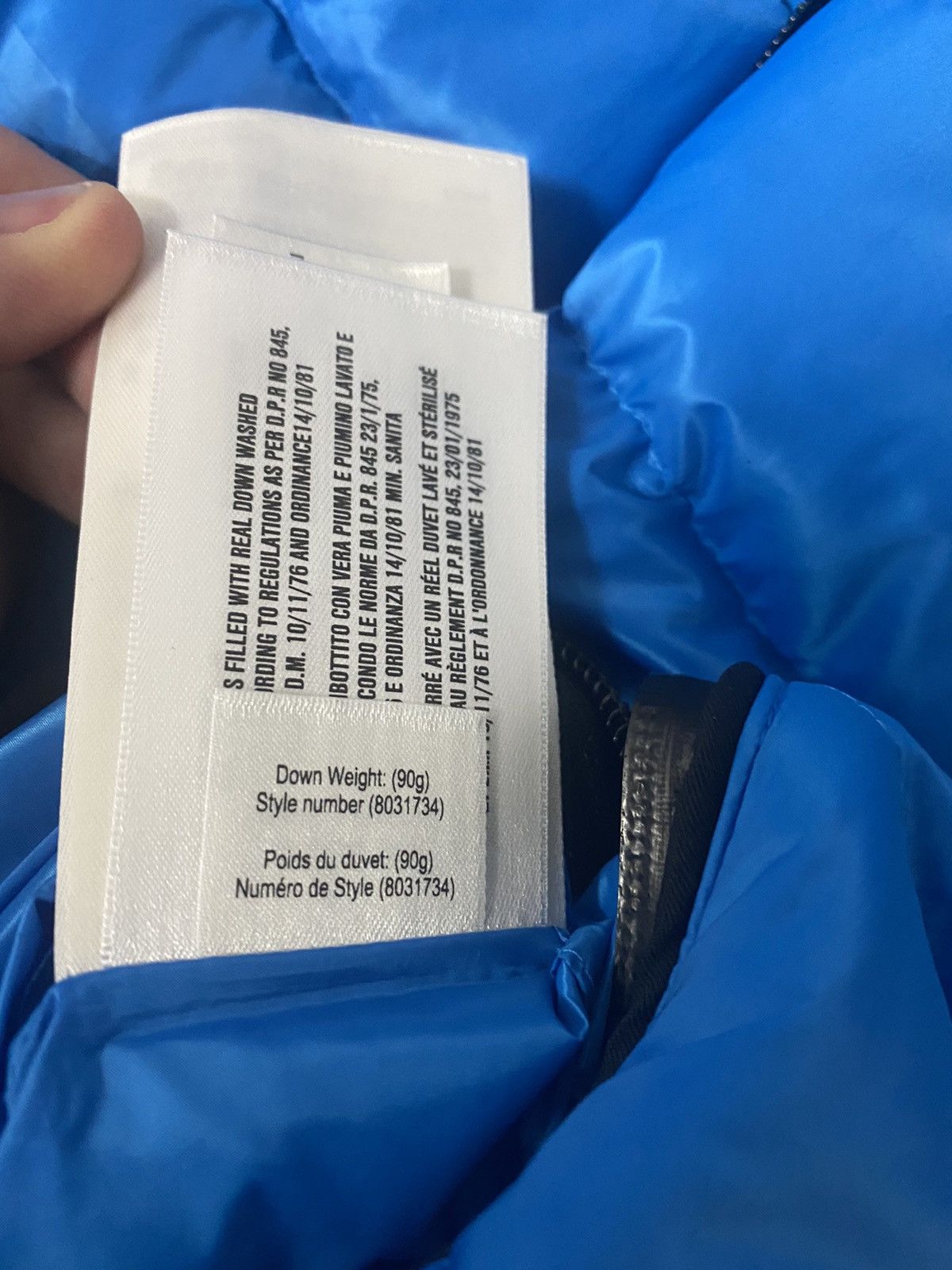 Burberry Burberry Blue Logo Patch Puffer Jacket Size US XXL / EU 58 / 5 - 6 Thumbnail