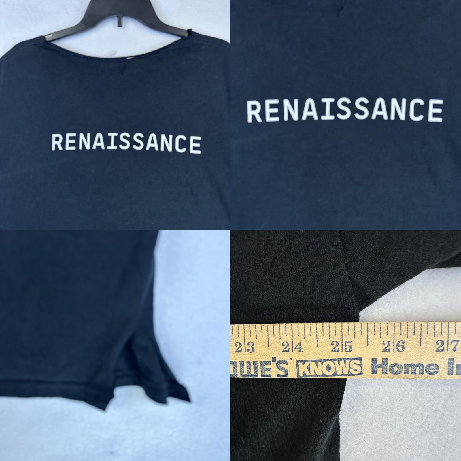 Vintage Beyoncé Shirt 2XL Black Renaissance Graphic Tee Concert Tour Merch Album Unisex Adults Short Sleeve Crew Neck Hip Hop Music Album Womens Size XXL / US 16-18 / IT 52-54 - 8 Thumbnail