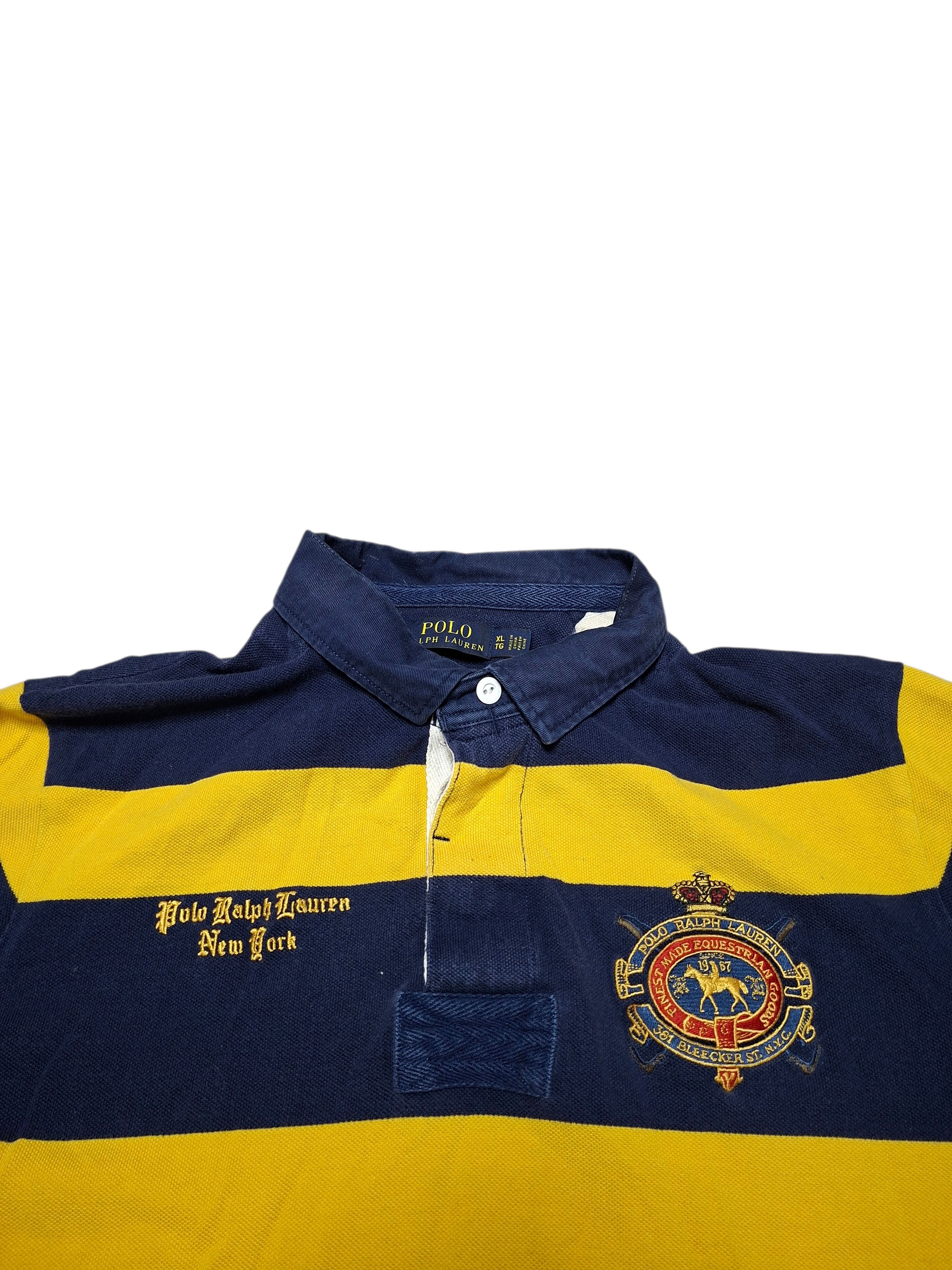 Polo Ralph Lauren POLO RALPH LAUREN VINTAGE LUXURY STRIPED POLO SHIRT Size US XL / EU 56 / 4 - 2 Thumbnail