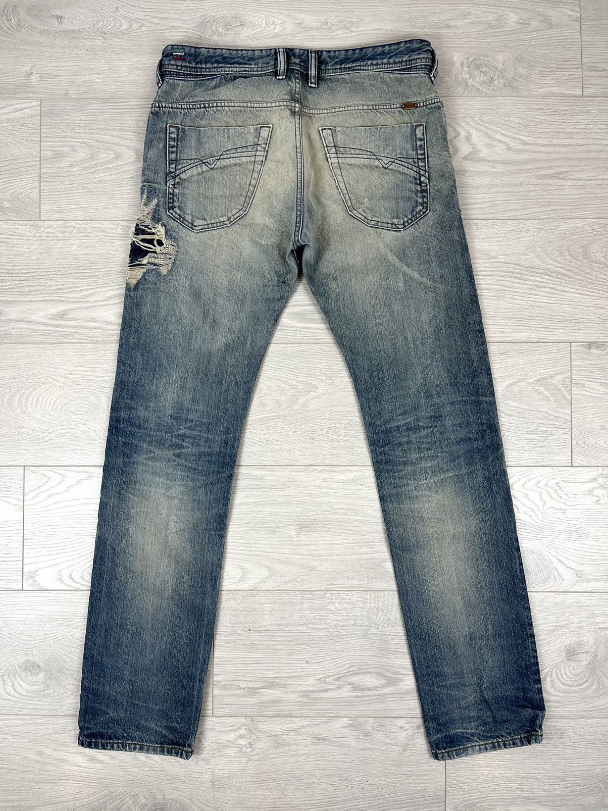 Diesel Diesel Italy Iakob Distressed Washed Denim Pants Jeans Size US 31 - 2 Thumbnail