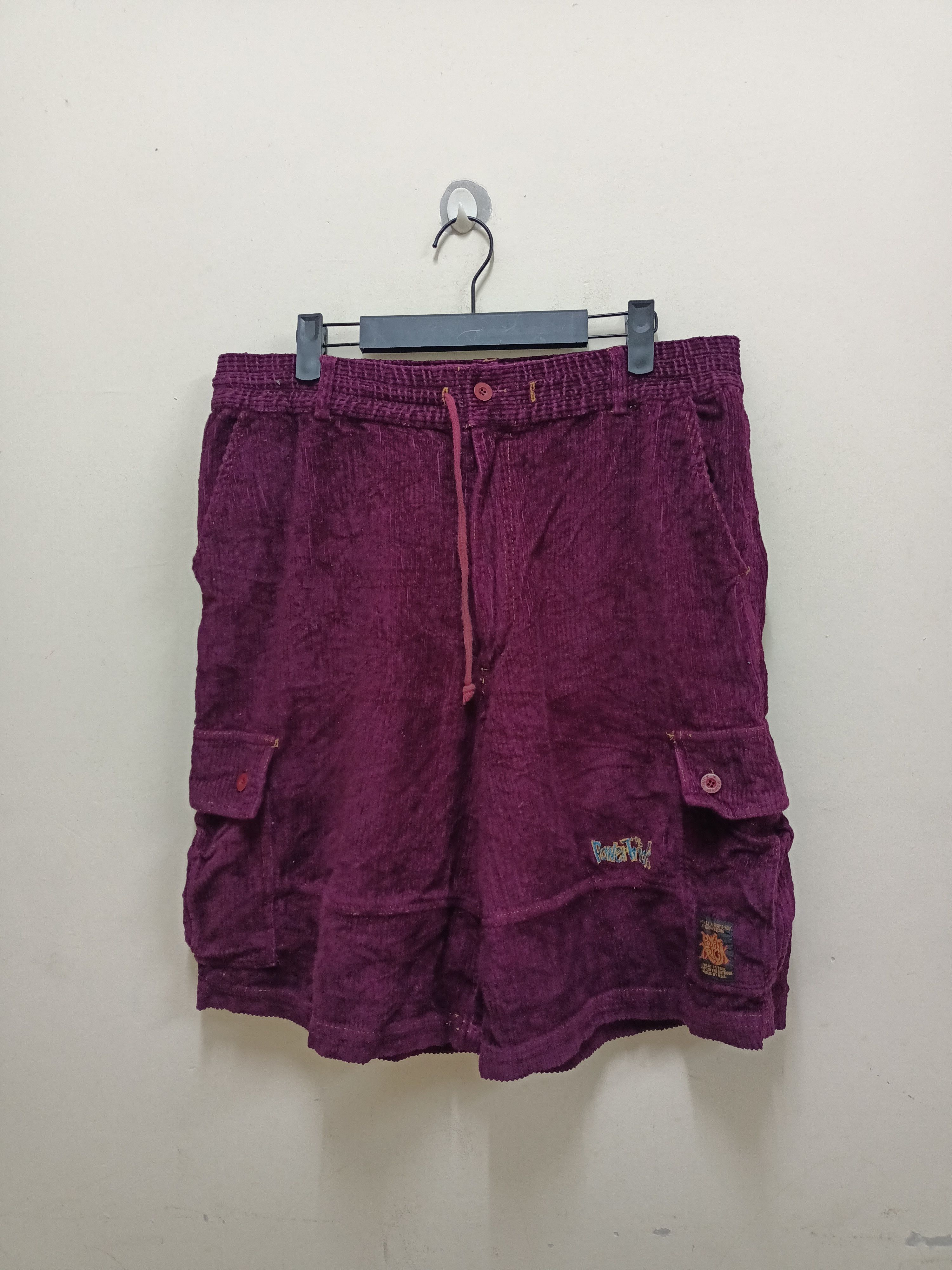 Vintage Vintage Power Trick coudroy cargo short pants Size US 34 / EU 50 - 1 Thumbnail