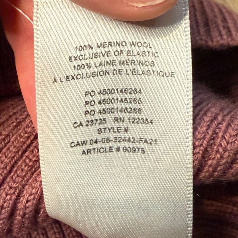 Aritzia Aritzia Wilfred Merino Wool Turtle Neck Ribbed Sweater Dress Size XXS / US 00 / IT 34 - 5 Thumbnail