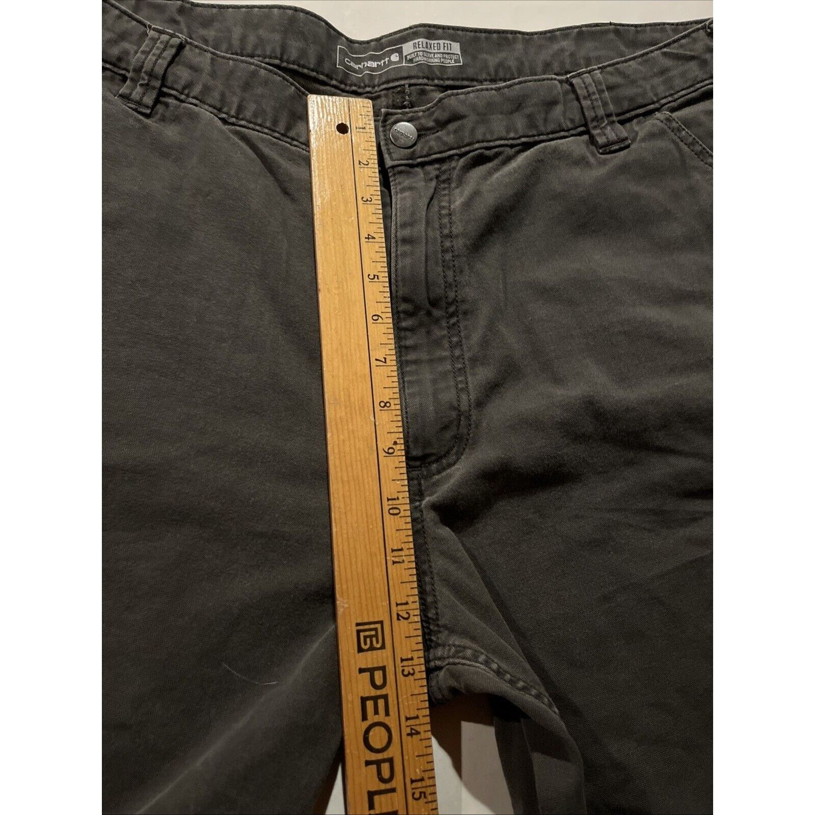Carhartt Carhartt Men’s 42x31 Canvas Carpenter Workwear Gray Work Size US 42 / EU 58 - 8 Thumbnail