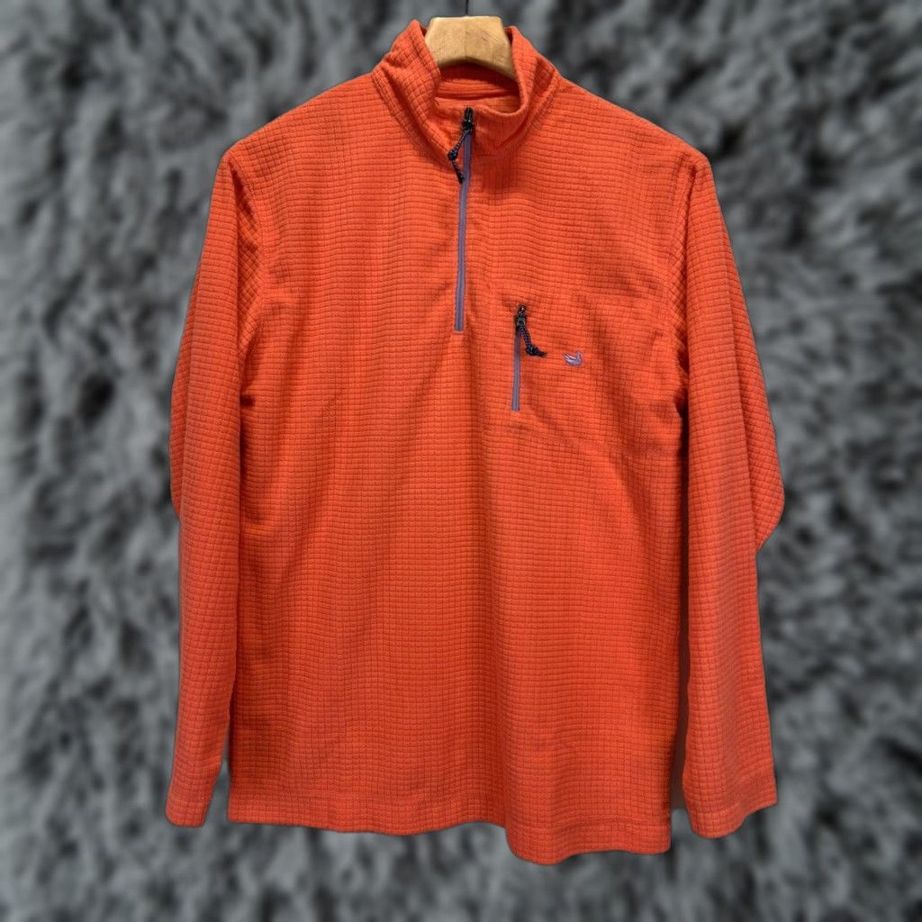 Vintage Southern Marsh Jacket Mens Sz S Fleece Fieldtec 1/4 Zip Orange Coral Preppy Pullover Size US S / EU 44-46 / 1 - 1 Thumbnail