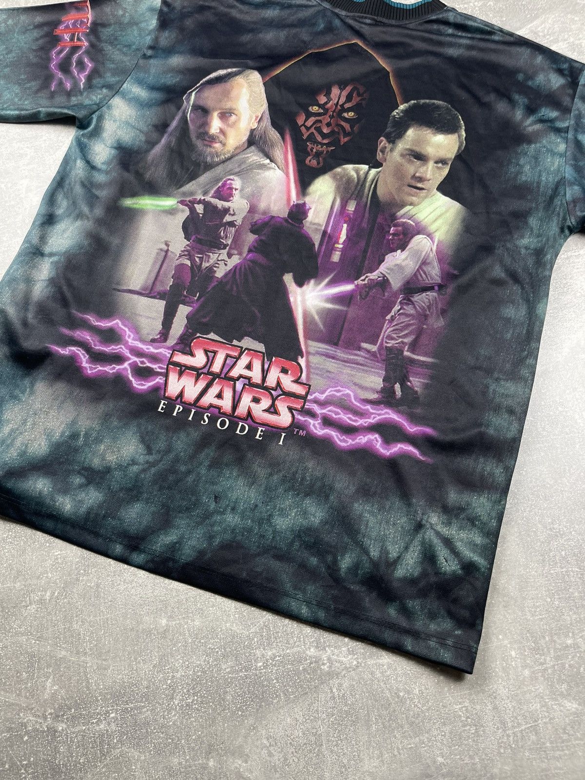 Star Wars × Vintage Vintage 90s Rare Star Wars Jedi VS Sith Episode 1 T-Shirt Size US XL / EU 56 / 4 - 9 Thumbnail
