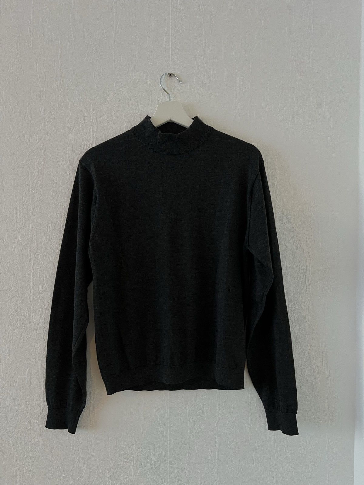 image of Issey Miyake Steve Jobs Mockneck/turtleneck Sweater in Grey, Men's (Size Small)