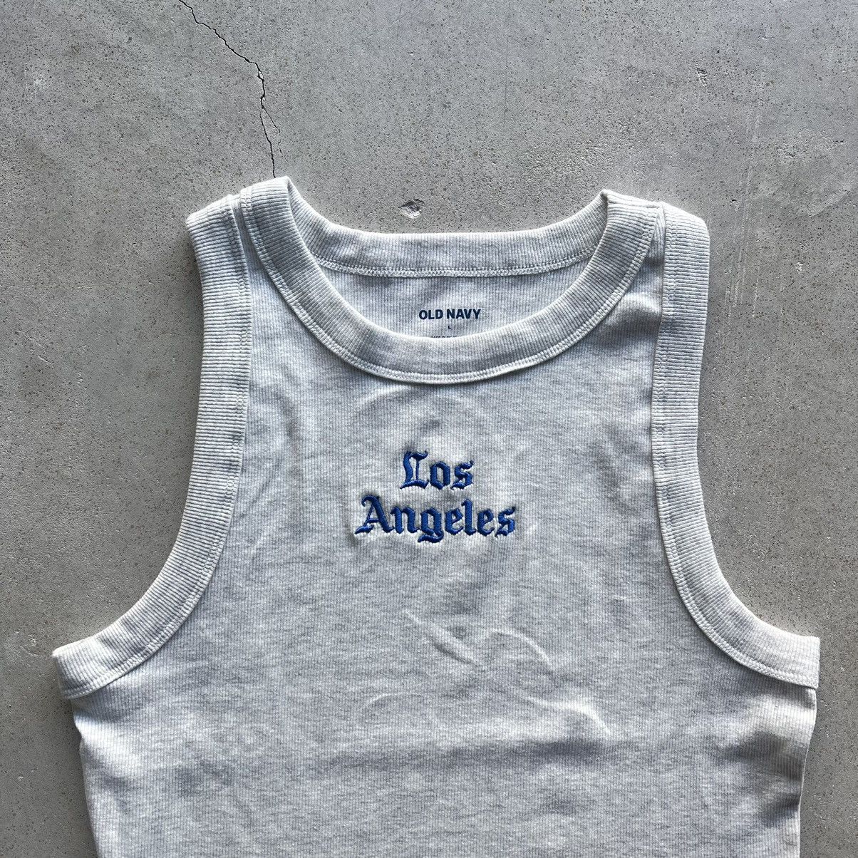 MLB LA los angeles Tank too Gray Embroidered Size XL / US 12-14 / IT 48-50 - 1 Thumbnail