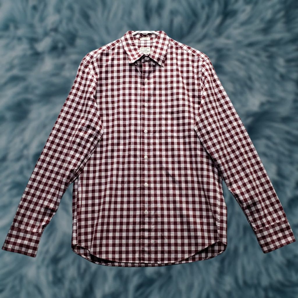 J.Crew J.Crew Shirt Mens M Multi Check Stretch Slim Fit Button-Down Size US M / EU 48-50 / 2 - 1 Thumbnail