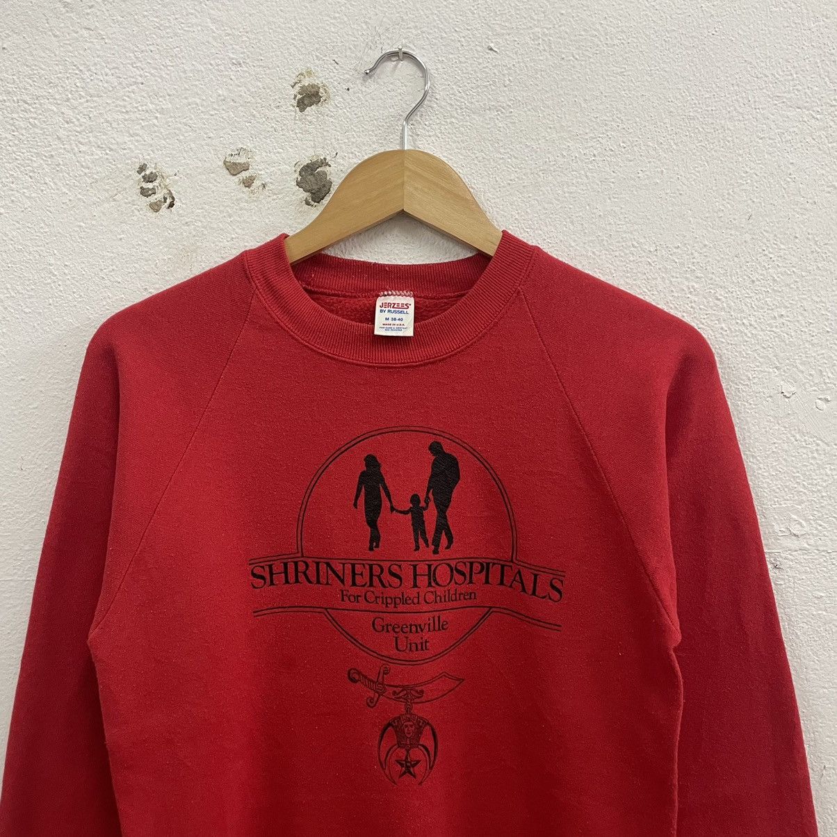 Vintage 🔥Vintage 80s Shriners Hospital Greenville Unit Sweatshirts Size US XXS / EU 40 - 3 Thumbnail