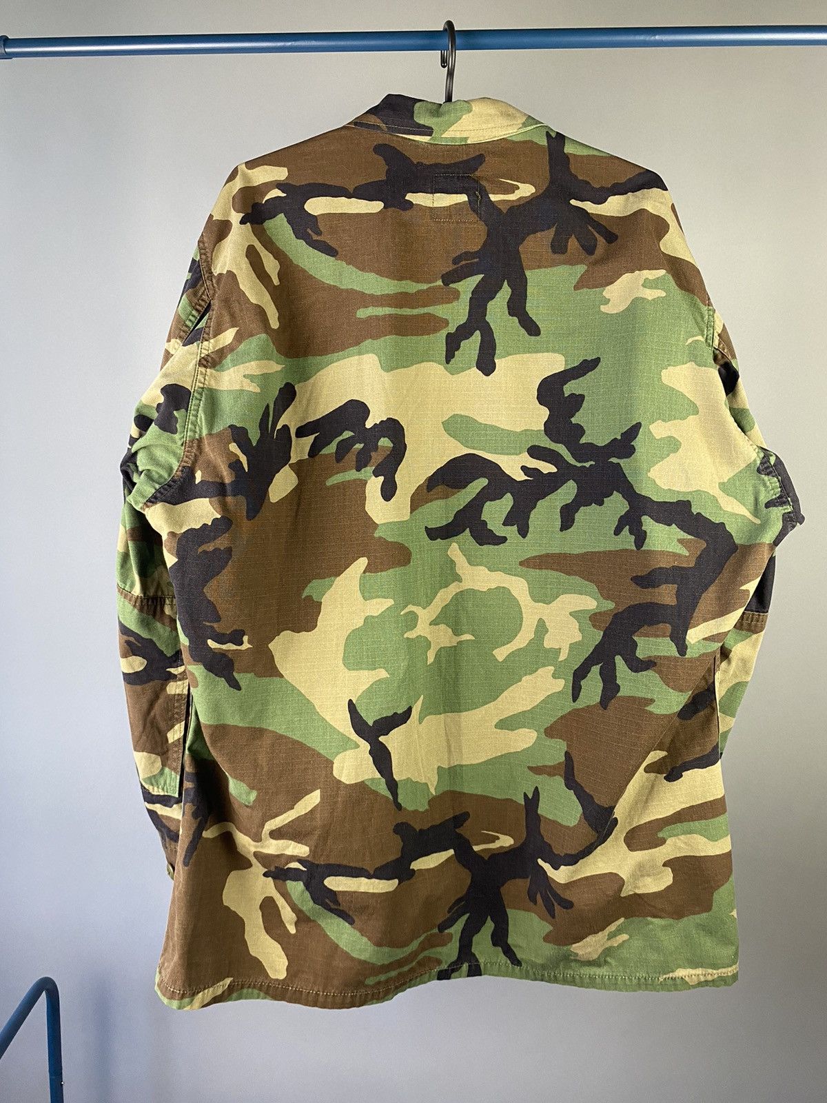 Vintage Vintage Camo Military Field Jacket - Woodland Camouflage Size US L / EU 52-54 / 3 - 2 Thumbnail