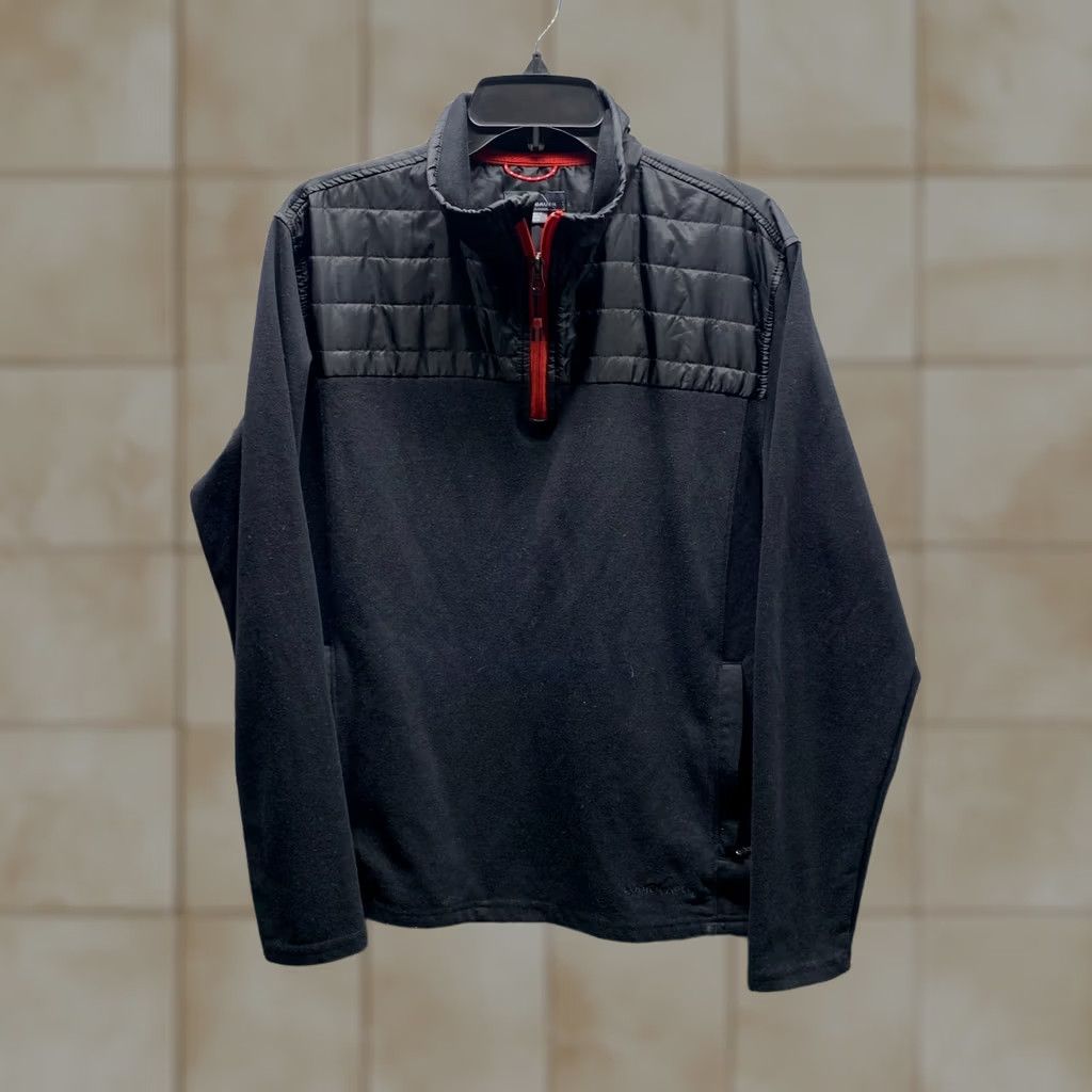 Eddie Bauer Eddie Bauer Sweatshirt Womens Medium Black 1/4 Zip Fleece Pullover Sweater 90s Aztec Size M / US 6-8 / IT 42-44 - 1 Thumbnail