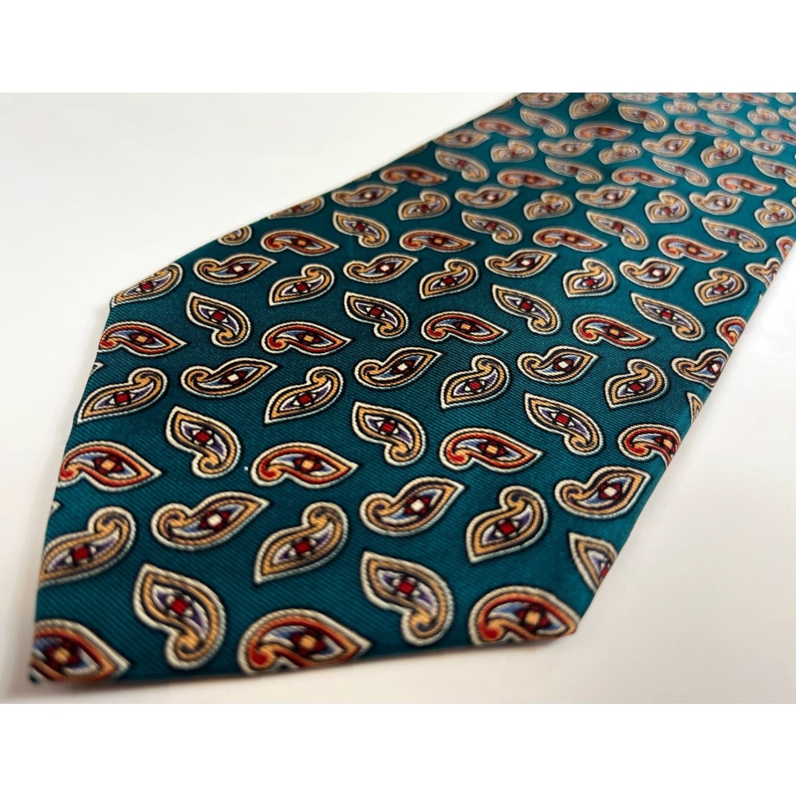 Brooks Brothers VINTAGE Brooks Brothers Silk Tie Paisley Men’s Tie Wide 3.75" Green 58.25" 100% Silk Satin USA Brand: Brooks Brothers Mens Size ONE SIZE - 6 Thumbnail
