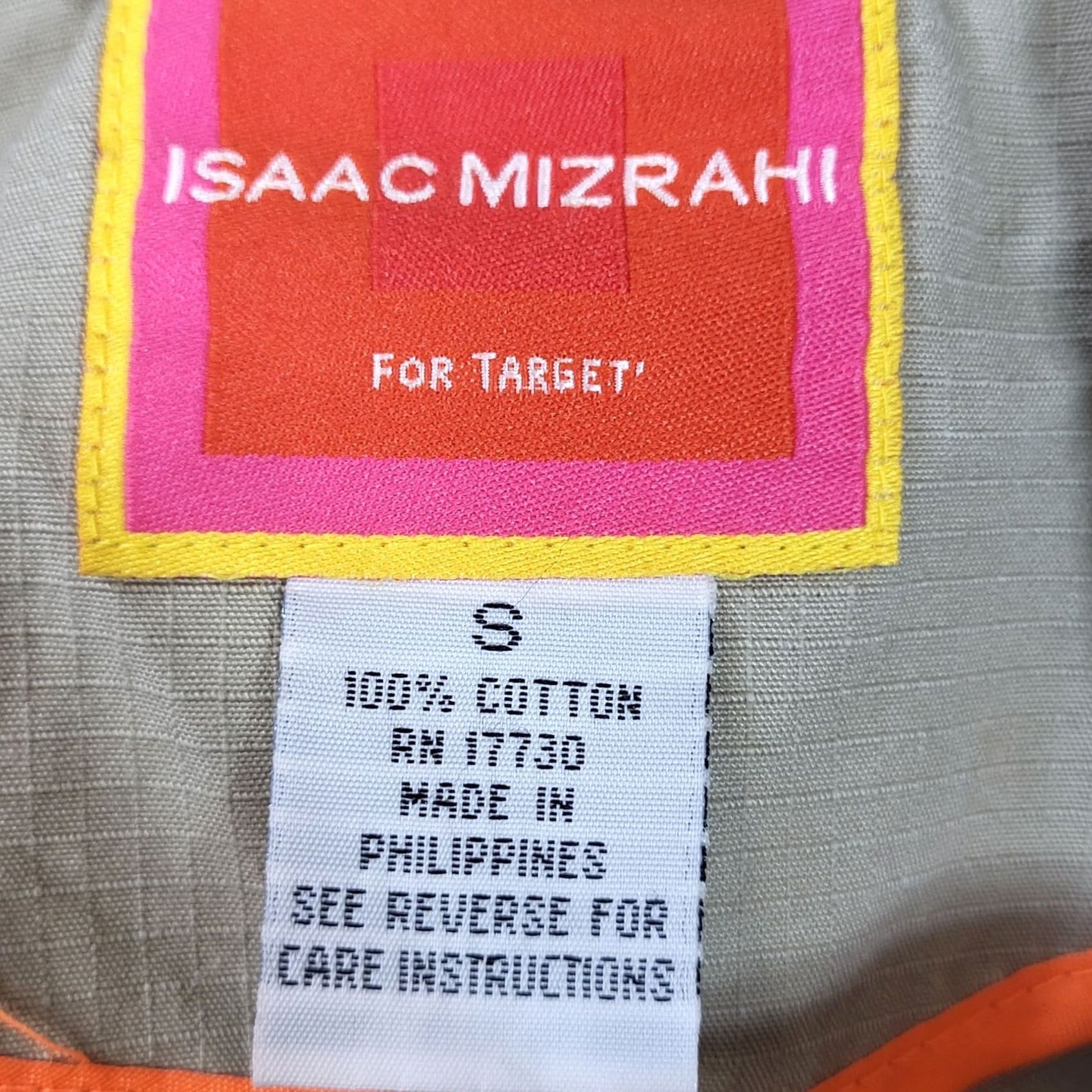 Isaac Mizrahi Isaac Mizrahi Jacket Womens S Khaki Tactical Ripstop Button Down Size Sand Cotton Size S / US 4 / IT 40 - 5 Thumbnail