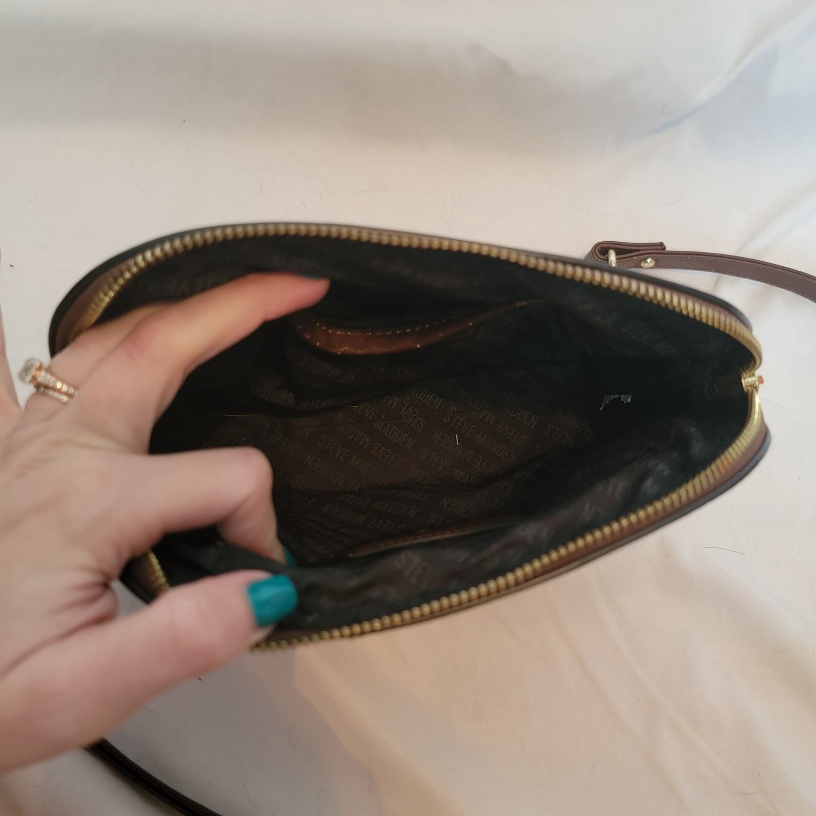 Steve Madden Steve Madden Brown Crossbody Purse Size ONE SIZE - 13 Thumbnail
