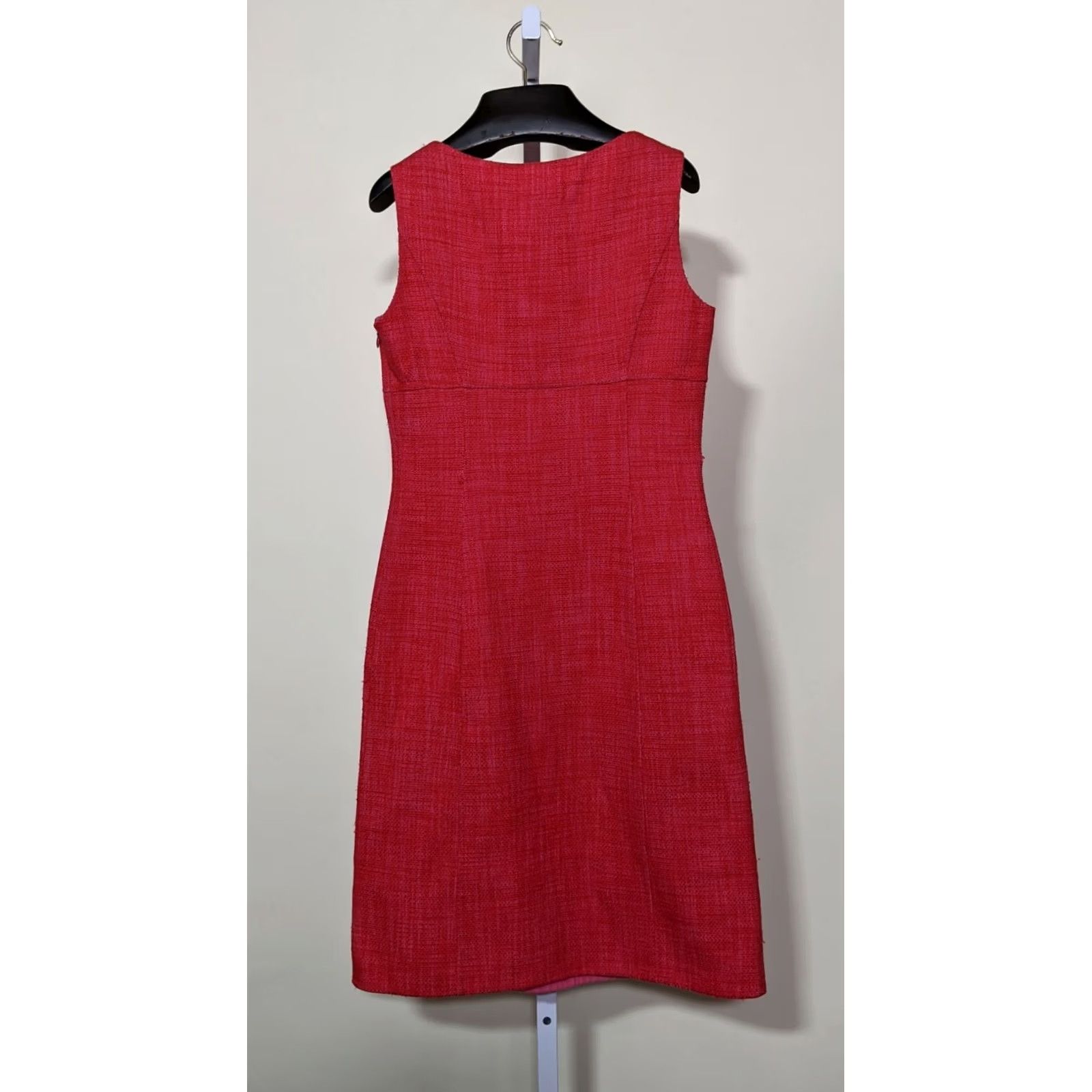 Celine VINTAGE CELINE By Michael Kors Pink Tweed Dress 38 France Women Knee Length 90s Size XS / US 0-2 / IT 36-38 - 2 Thumbnail