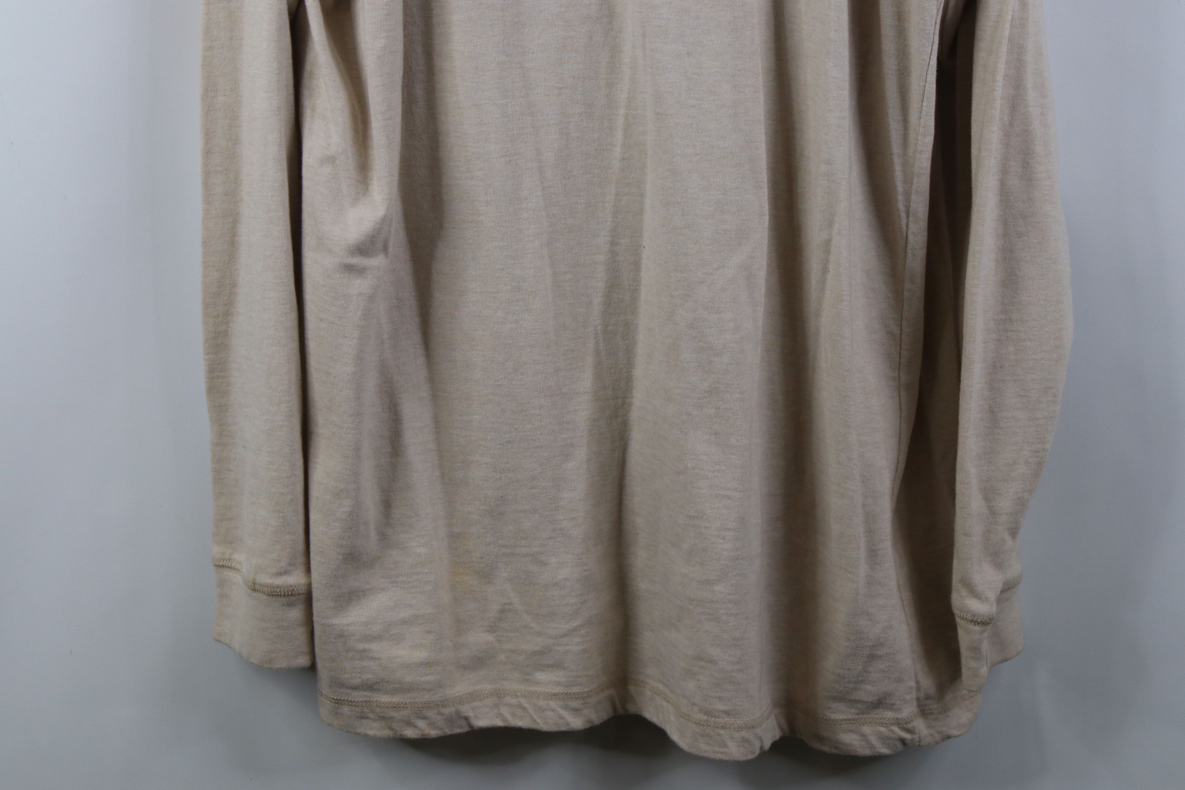 Vintage Vintage 90s Streetwear Long Sleeve Henley T-Shirt Beige Size US L / EU 52-54 / 3 - 3 Thumbnail