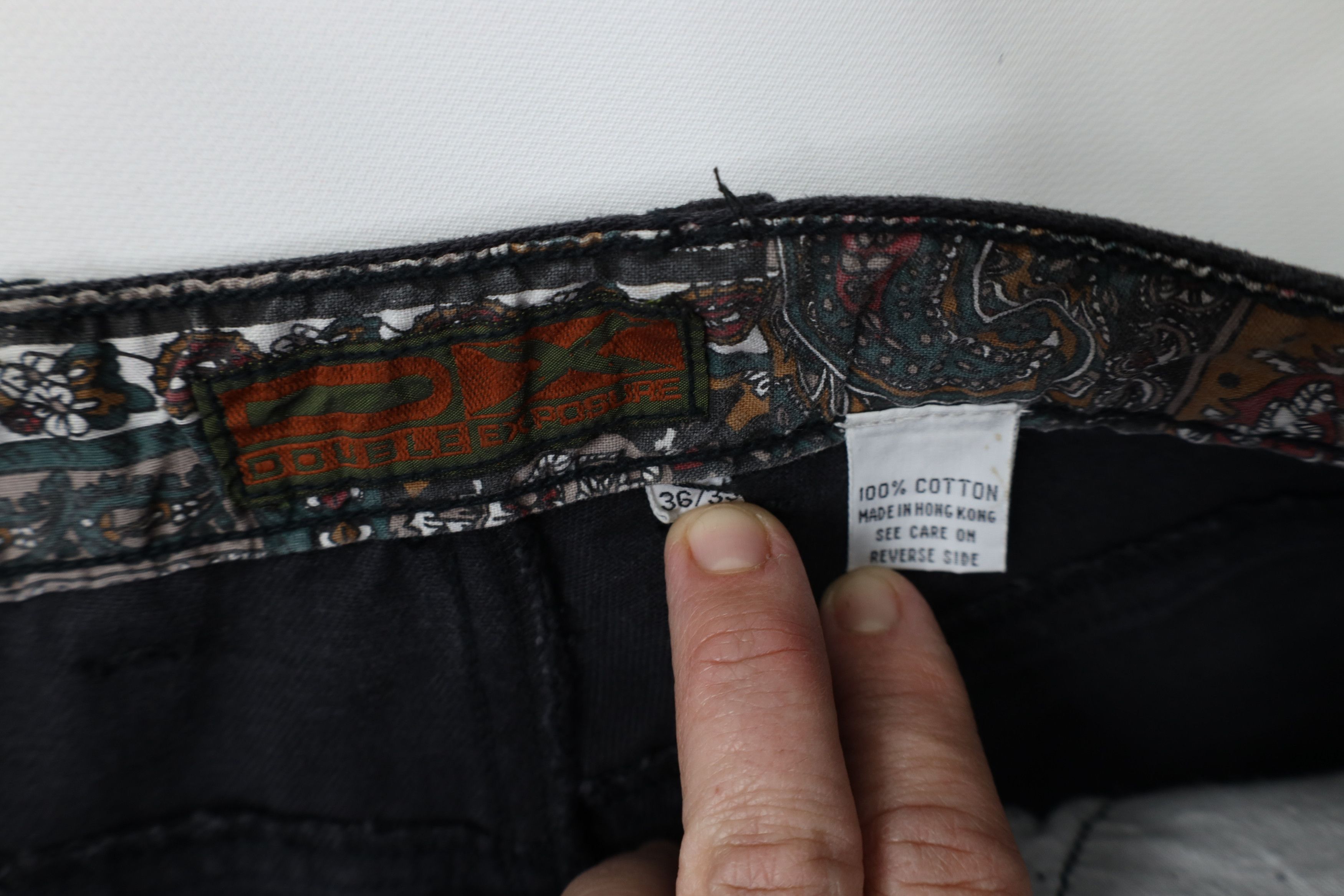 Deadstock Vintage 90s Streetwear Flip Cuff Baggy Fit Jeans