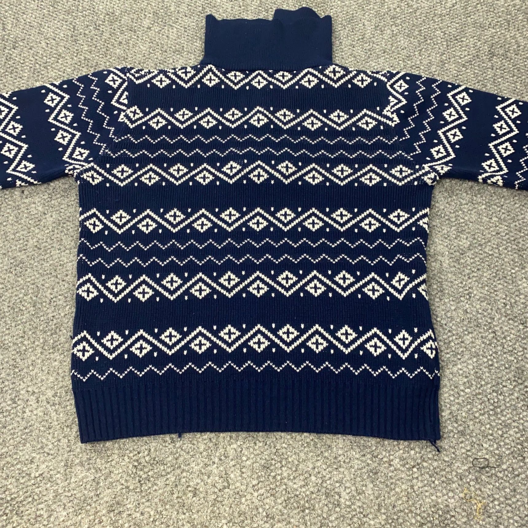 Vintage VINTAGE Richman Brothers Sweater Mens Medium Blue Fair Isle Knit Pullover Winter Classic Retro Holiday Mens Size US M / EU 48-50 / 2 - 6 Thumbnail