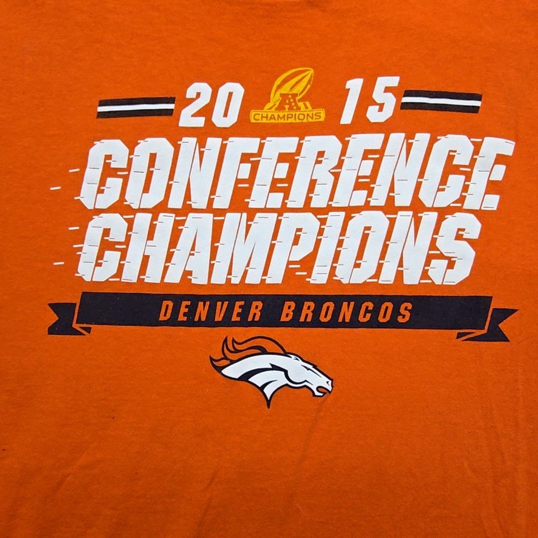 NFL Denver Broncos AFC Conference Champions Tee Orange 2XL Shirt Size US XXL / EU 58 / 5 - 2 Thumbnail