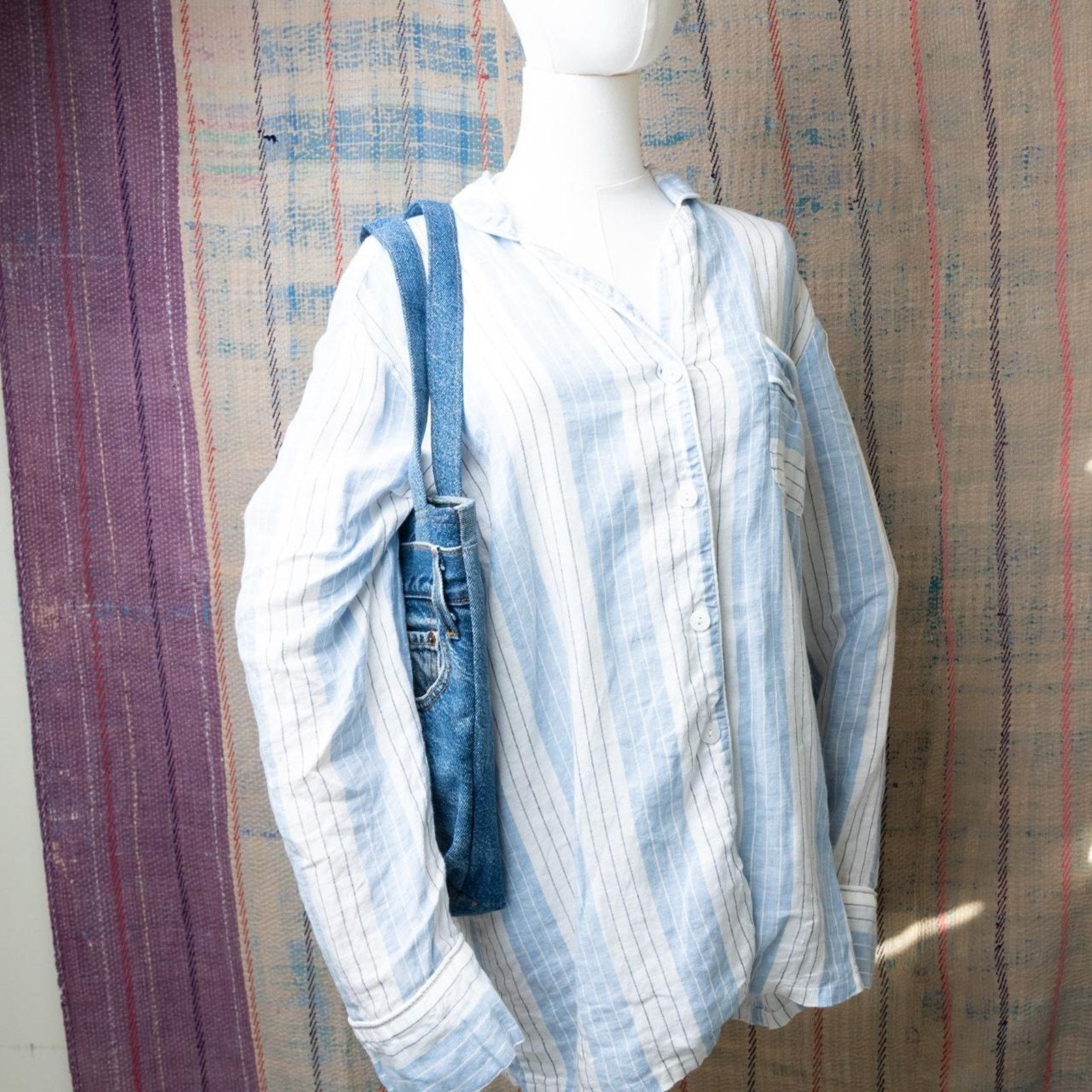 Levi's Reworked upcycled tote bag / shoulder bag Size ONE SIZE - 3 Thumbnail