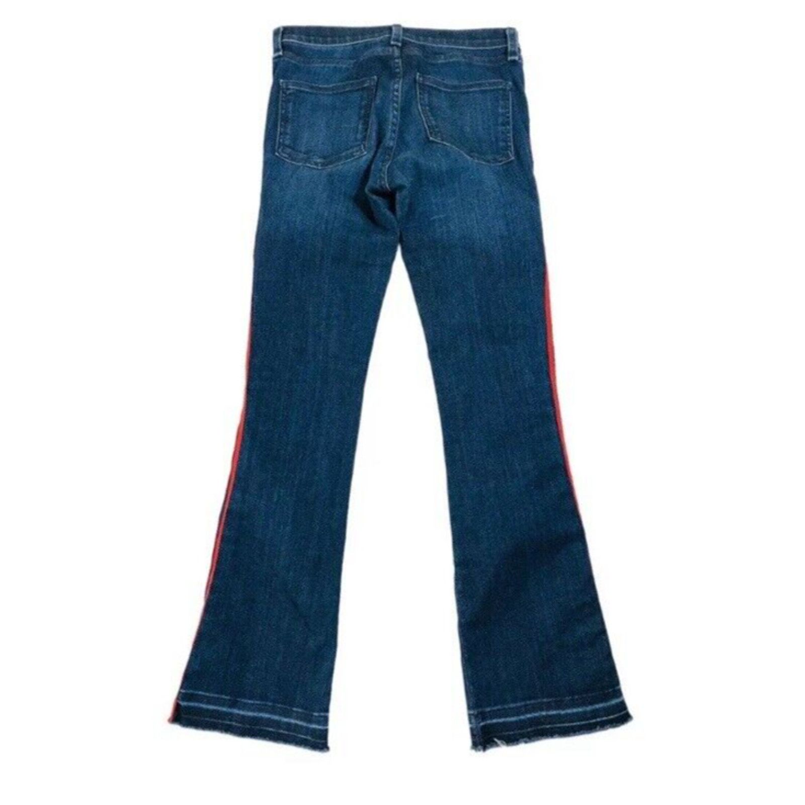 Veronica Beard Veronica Beard Carolyn Crop Baby Boot Jeans 27 Blue Tuxedo Size 27" / US 4 / IT 40 - 8 Thumbnail